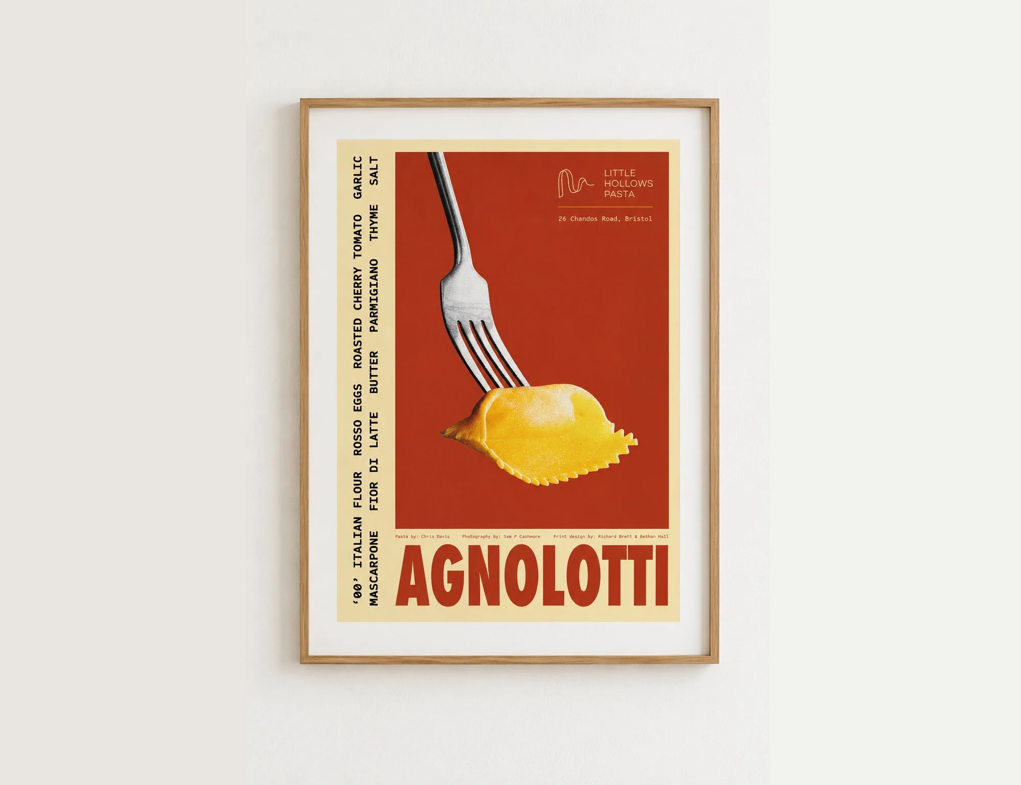 Red - Agnolotti Lithographic Print
