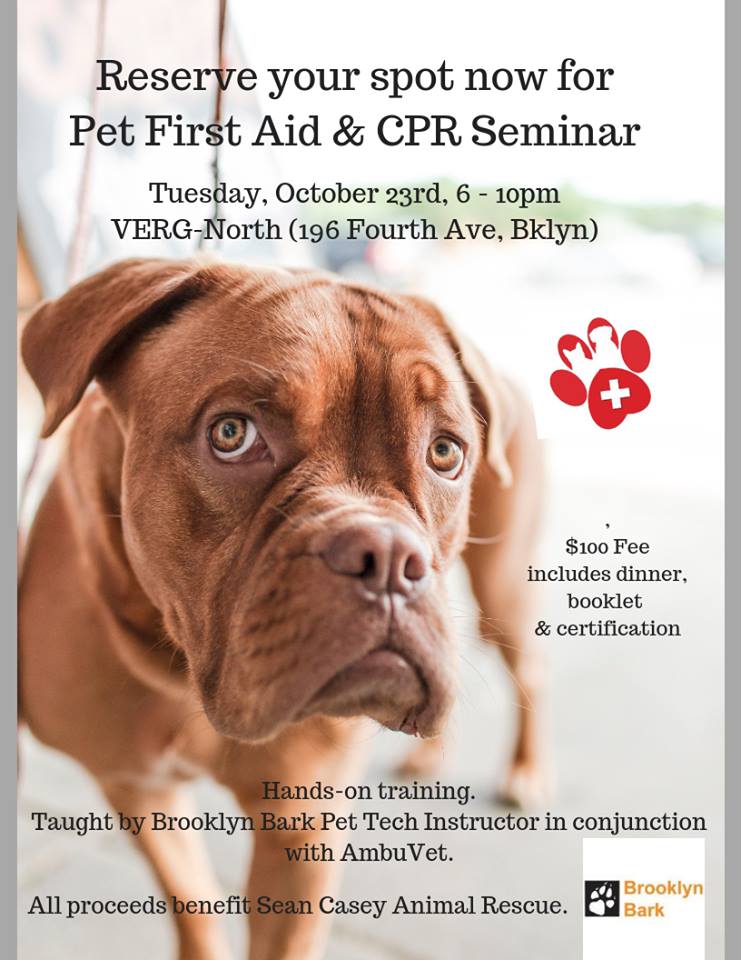 Pet First Aid and CPR Course: 10/23/18 — Sean Casey Animal Rescue Pet First Aid and CPR Course: 10/23/18 — Sean Casey Animal Rescue