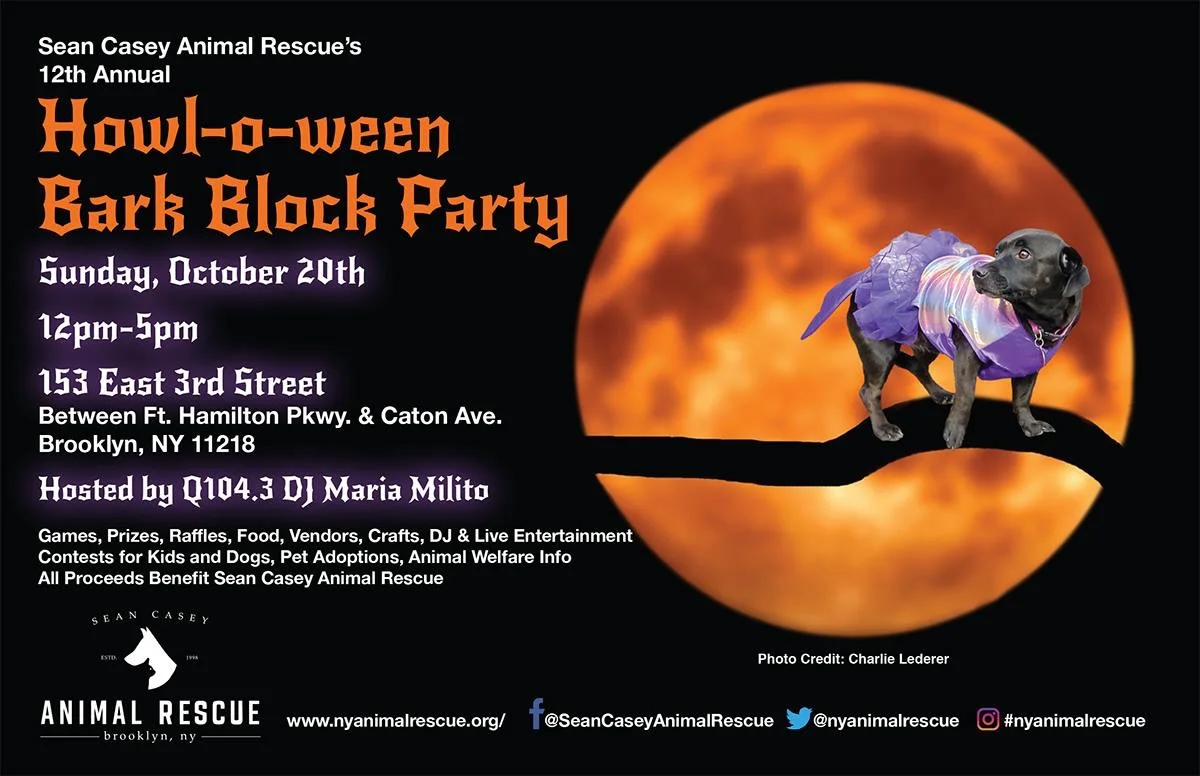 12th Annual Howl-o-ween Bark Block Party! Sunday, October 20