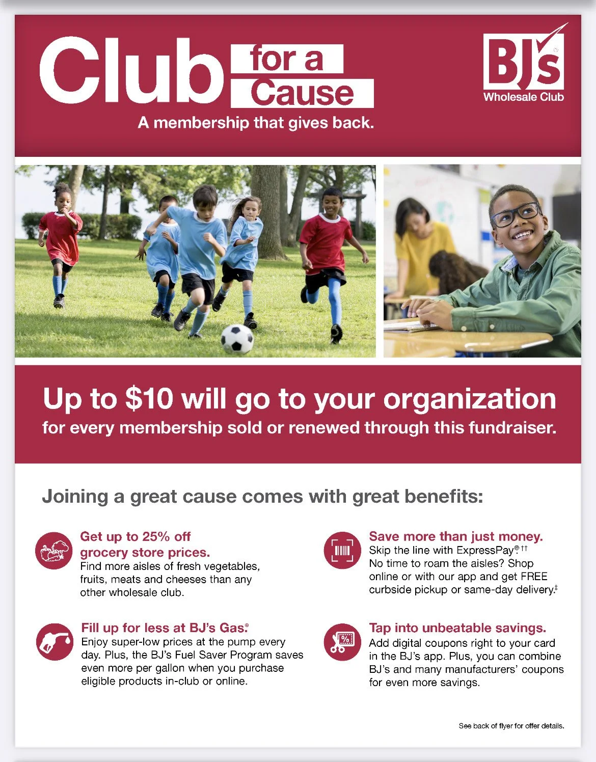 BJ's Club for a Cause: Join or Renew by 3/30/23 for $25 and up to $10 will go to SCAR!