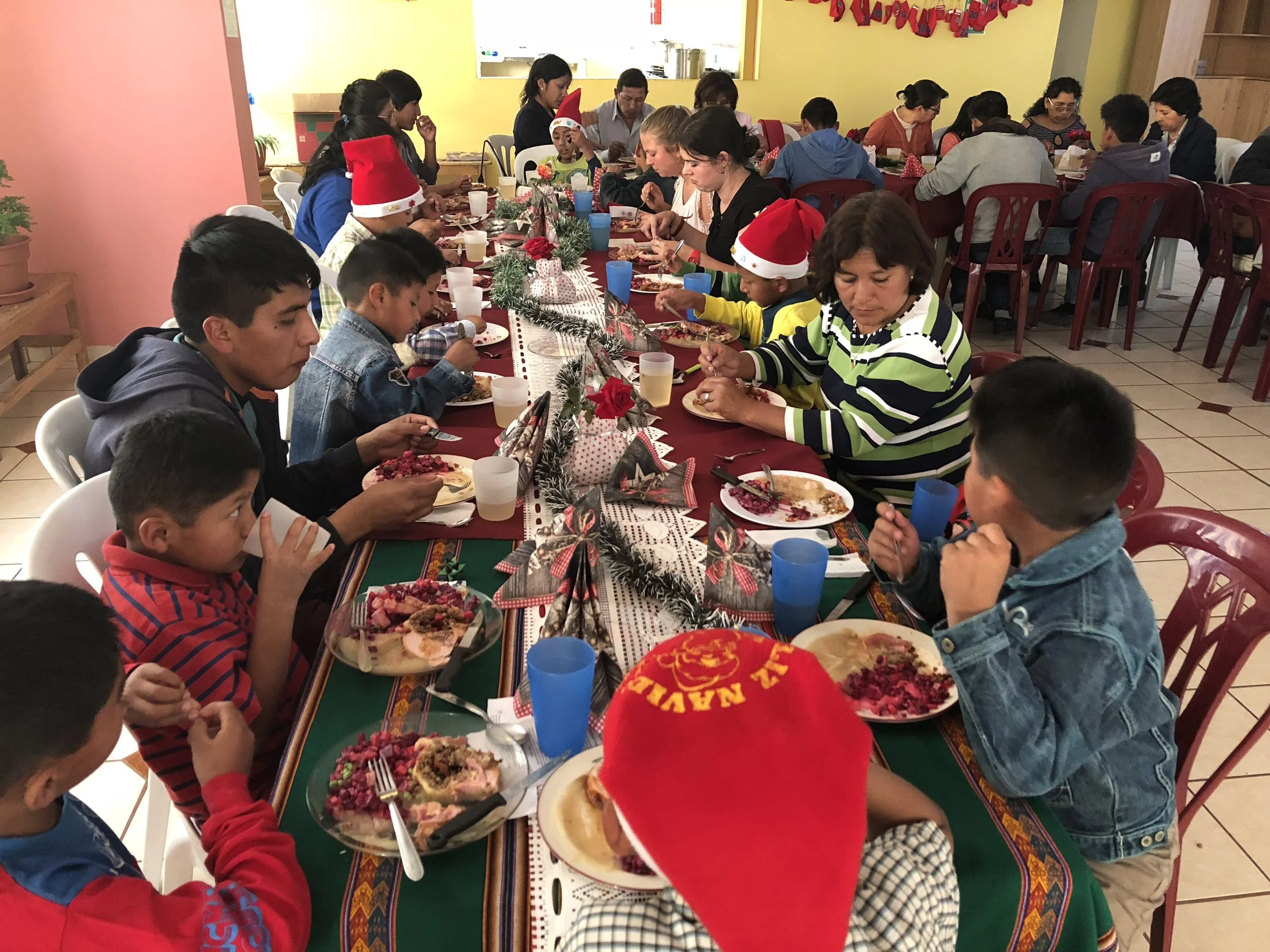 Activity and lunch at the Family Center and the Children's Home