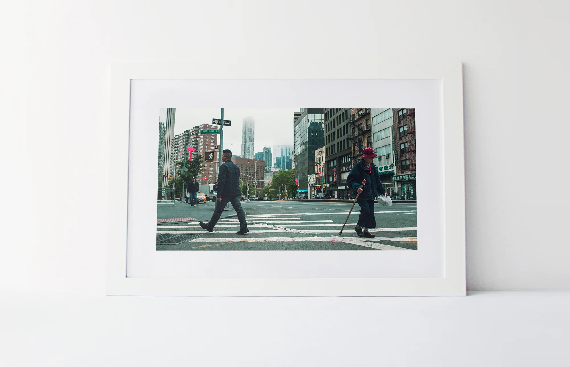 China town crossing 40cm x 60cm print Frame included