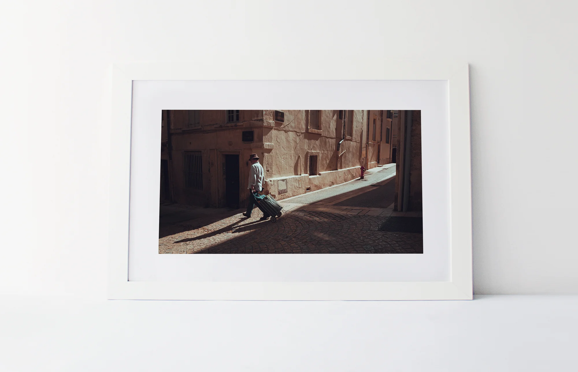 Alley sun 40cm x 60cm print Frame included