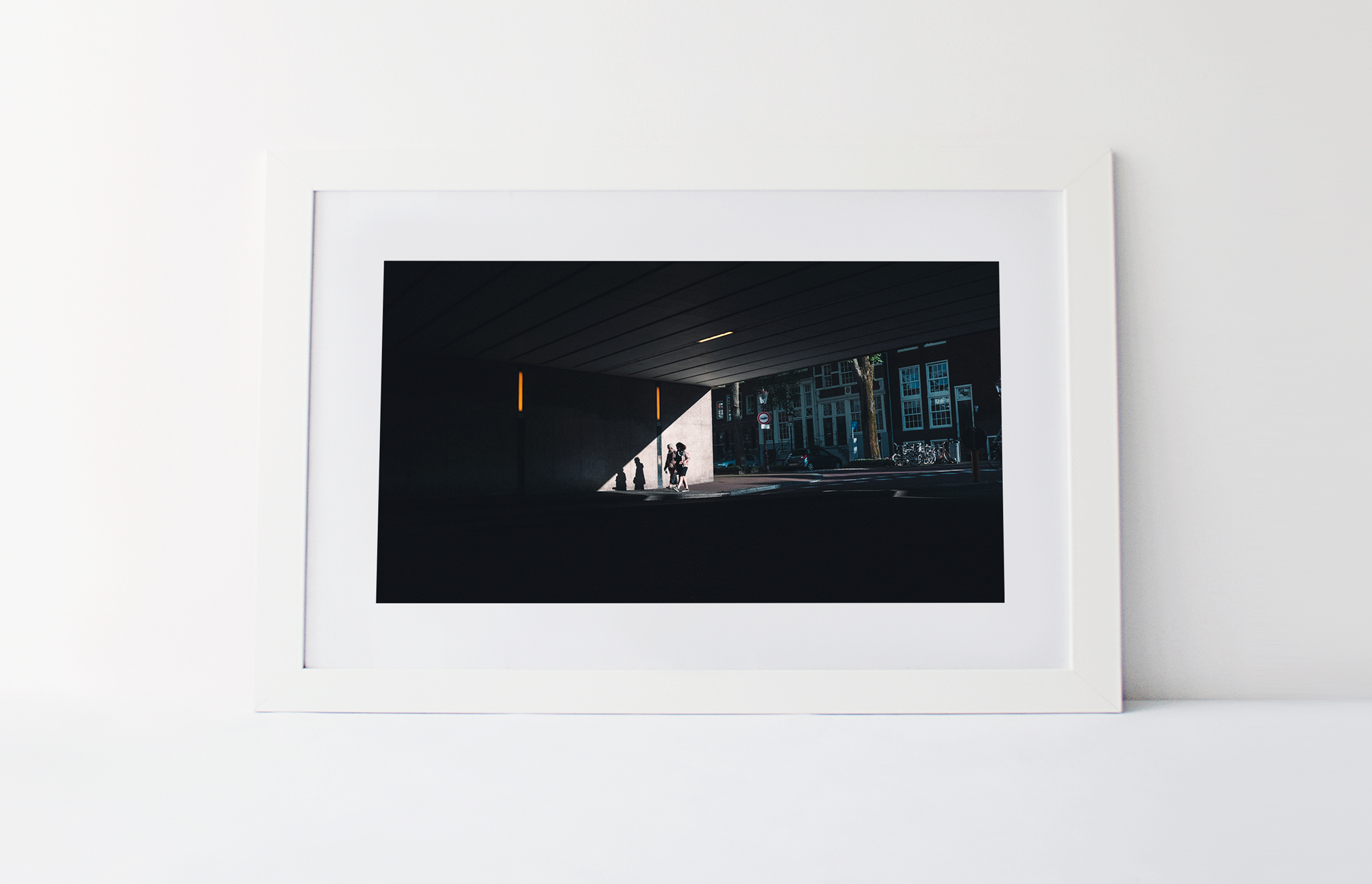 Walk the shade 40cm x 60cm print Frame included