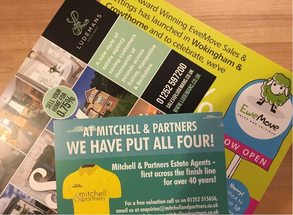 Estate Agents leaflets