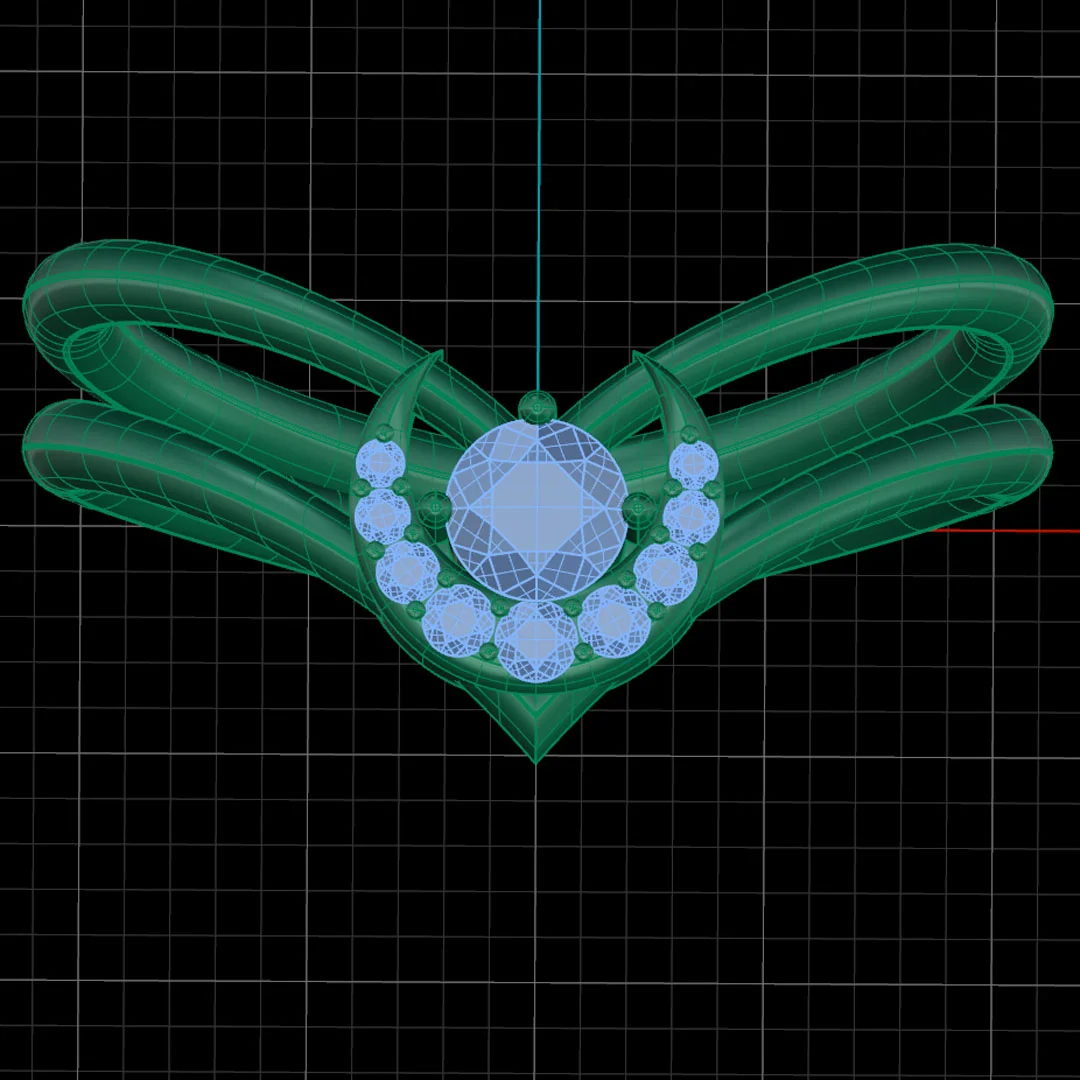 CAD wire frame rendering