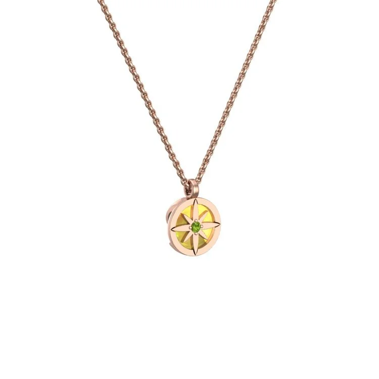 _Looking Down_Kyoto Opal Yellow_18k Rose Gold_Garnet Demantoid.jpg