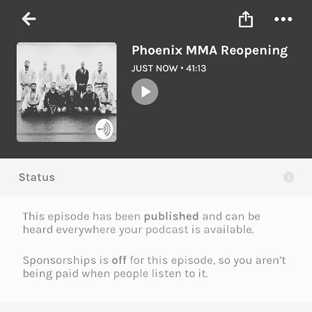 New Phoenix MMA Podcast! Phoenix MMA Reopening! #Phoenixmma