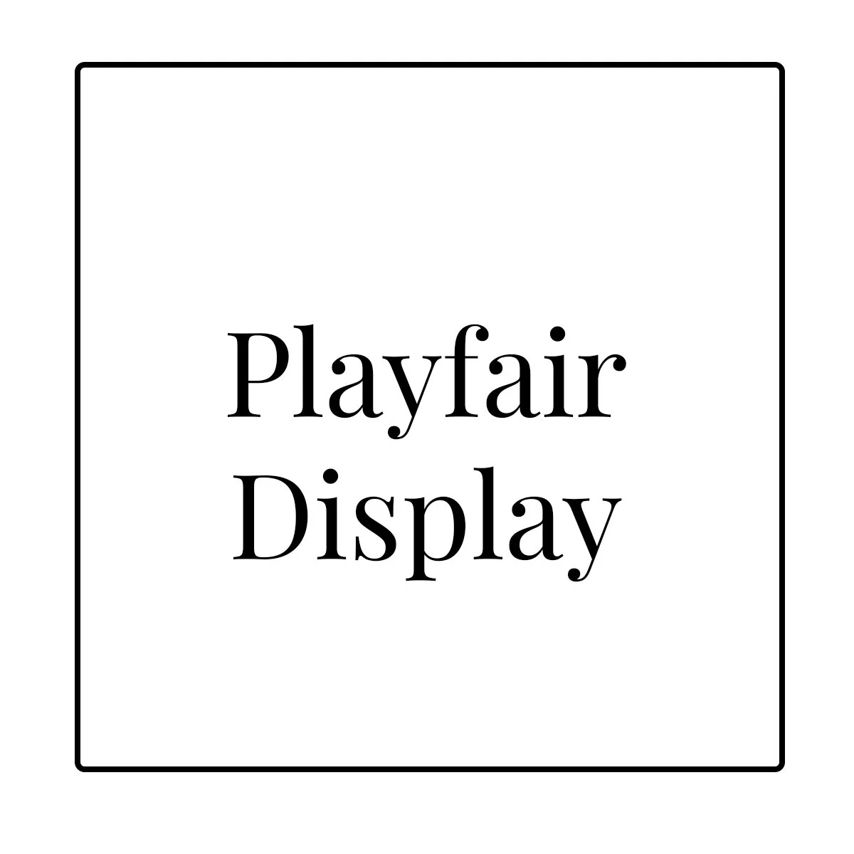 Playfair Display