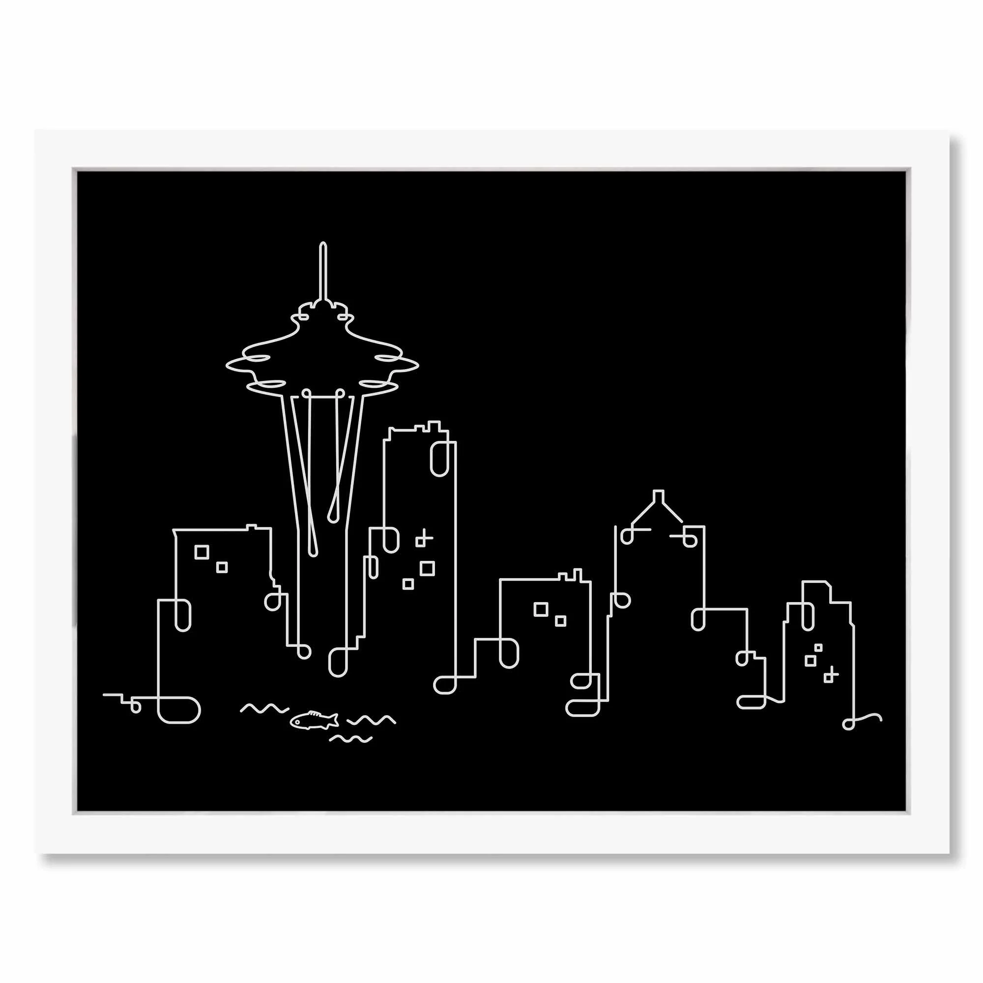 Seattle Night Framed ArtA&B.jpg