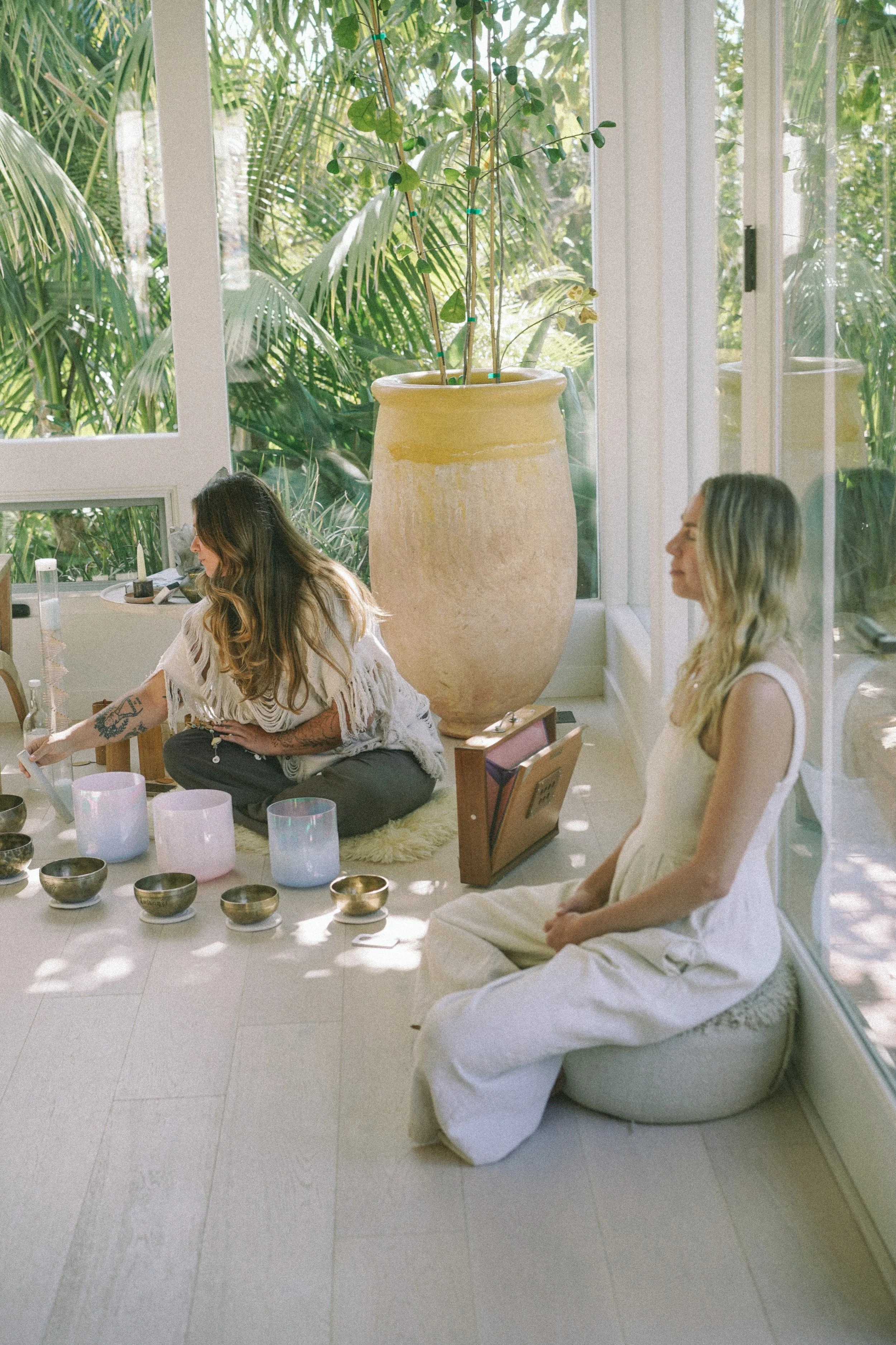 Private sound bath session with crystal singing bowls, Santa Barbara"