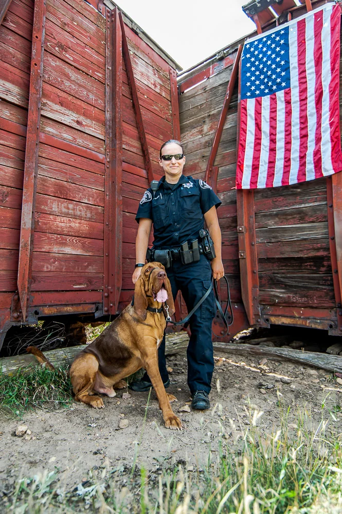Deputy Tkach and K9 Scout 