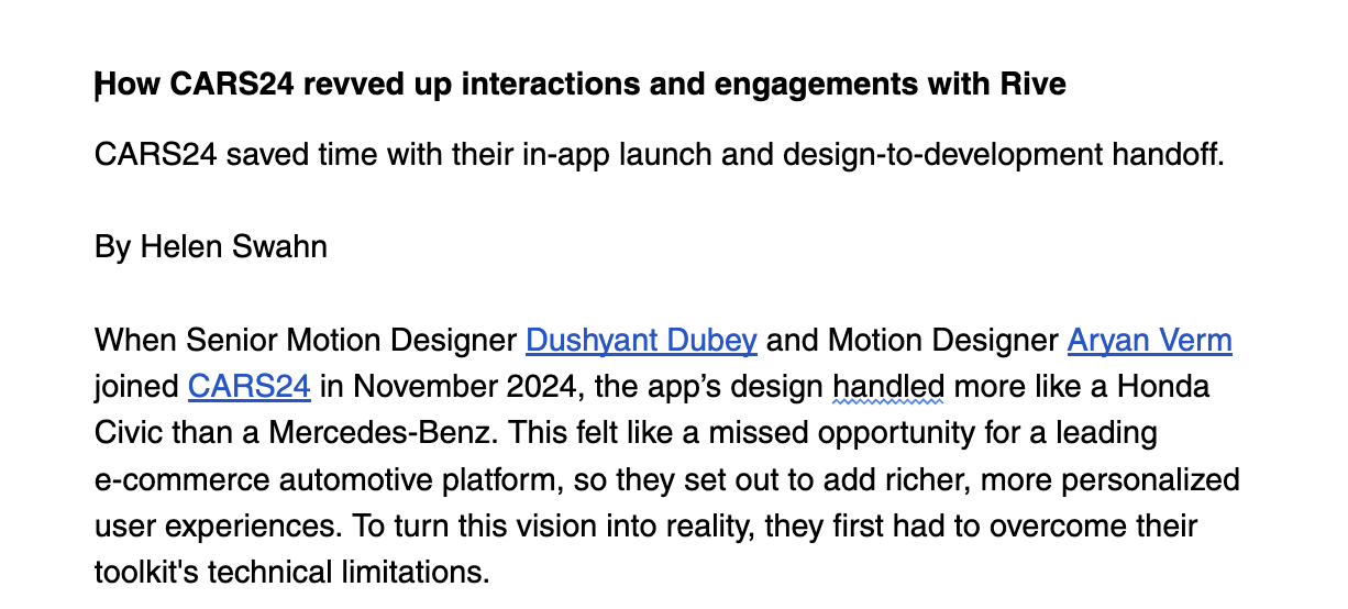 Edited version of CARS24 case study