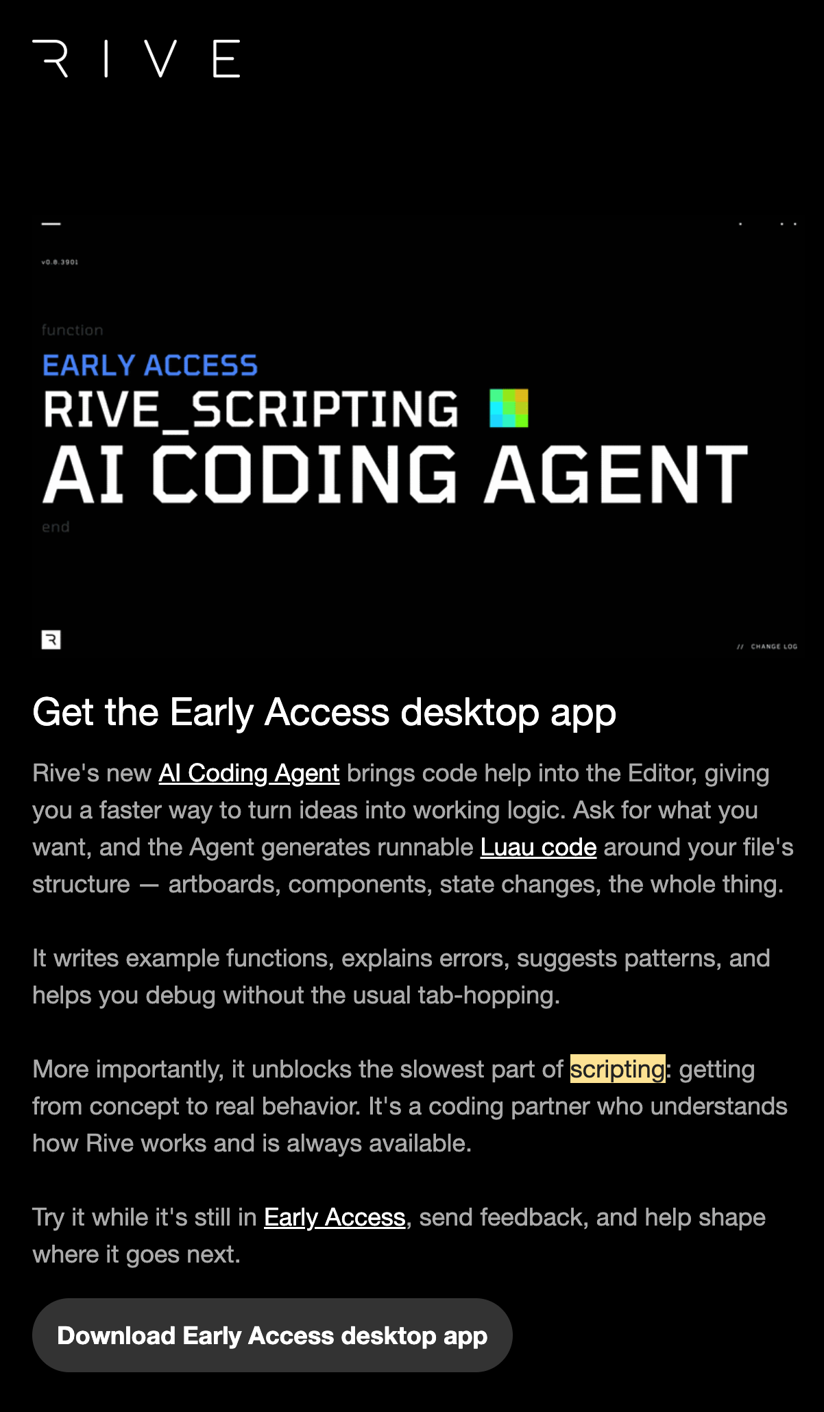 AI Coding Agent newsletter copy
