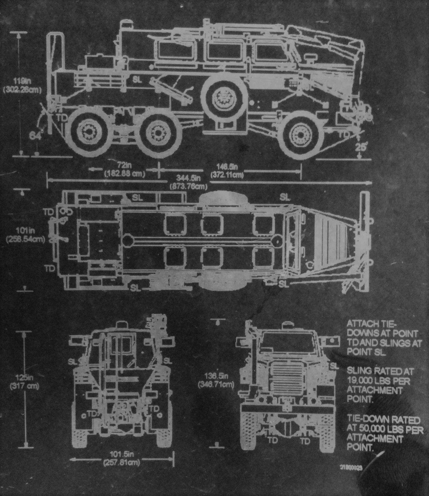 EROC Bison Vehicle Information Plate
