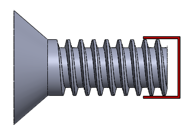 The major diameter is the widest part of the thread. It’s included as the diameter value in a screw’s value set.   Image Source:  www.jayconsystems.com