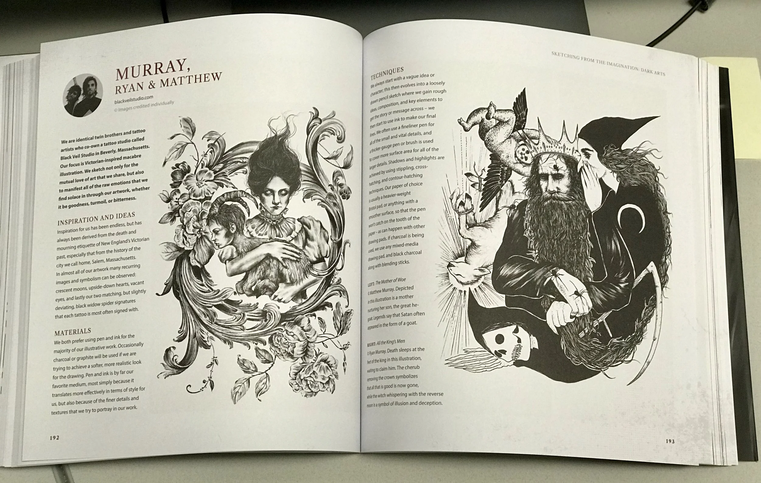 Artbook Review Sketching from the Imagination Dark Arts — J. Logan Carey