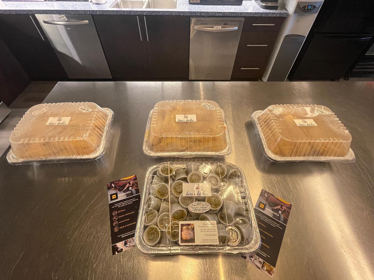 Tamales today for our friends at Norcon 🫔🫔🫔 Thank you for the hospitable welcome! #AllianceCo #AlingedWithYou #AlignedDryWall #AllianceAcousticals #AllianceRoughCarpentry #AllianceDoorsFramesAndHardware #AllianceSubContractors #Norcon #Kimi&rsquo;