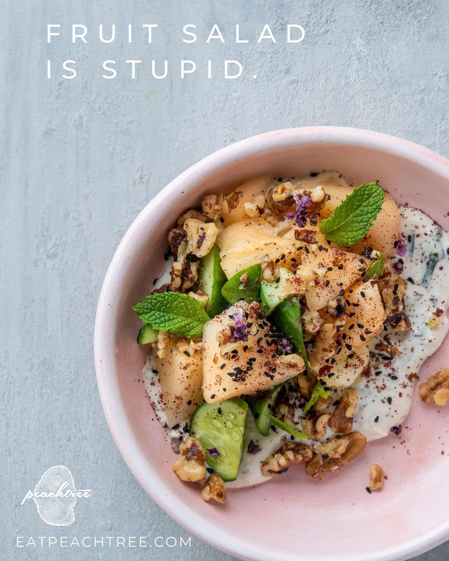 Last time we checked, pineapple and kiwi don&rsquo;t grow in southern Boone County.
.
Ask for more, ask for better.
.
At very least, ask your caterer to stop putting salad in aluminum hotel pans. #stopthemadness #justuseabowl #itsnoteveneasier #why #