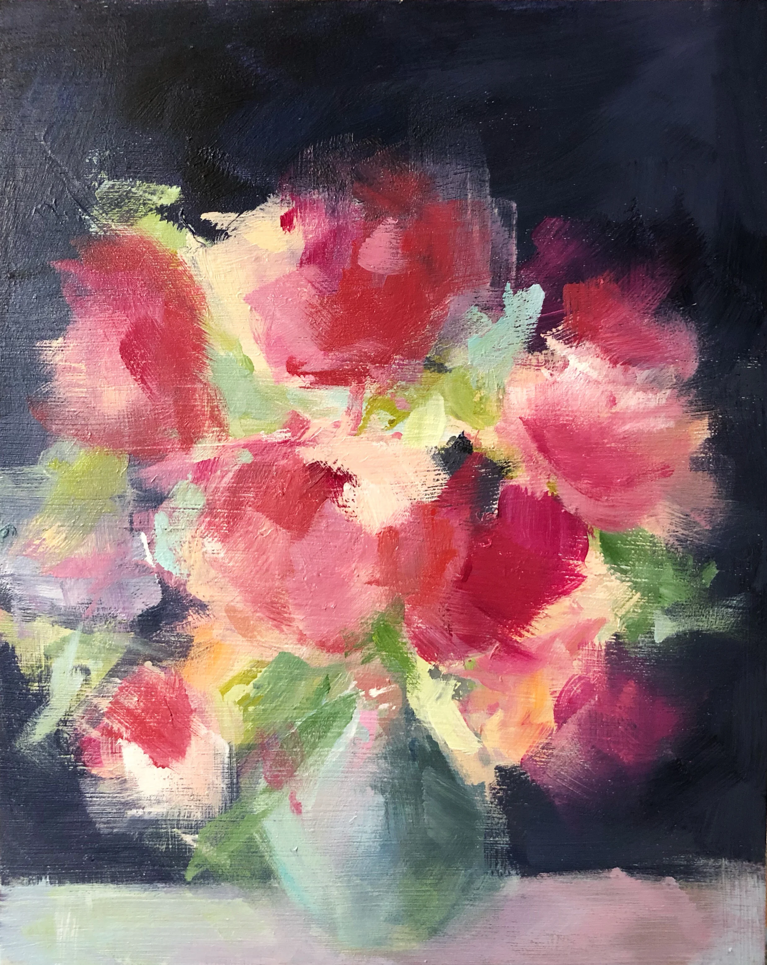 WINTER FLOWERS III, 8"X10"