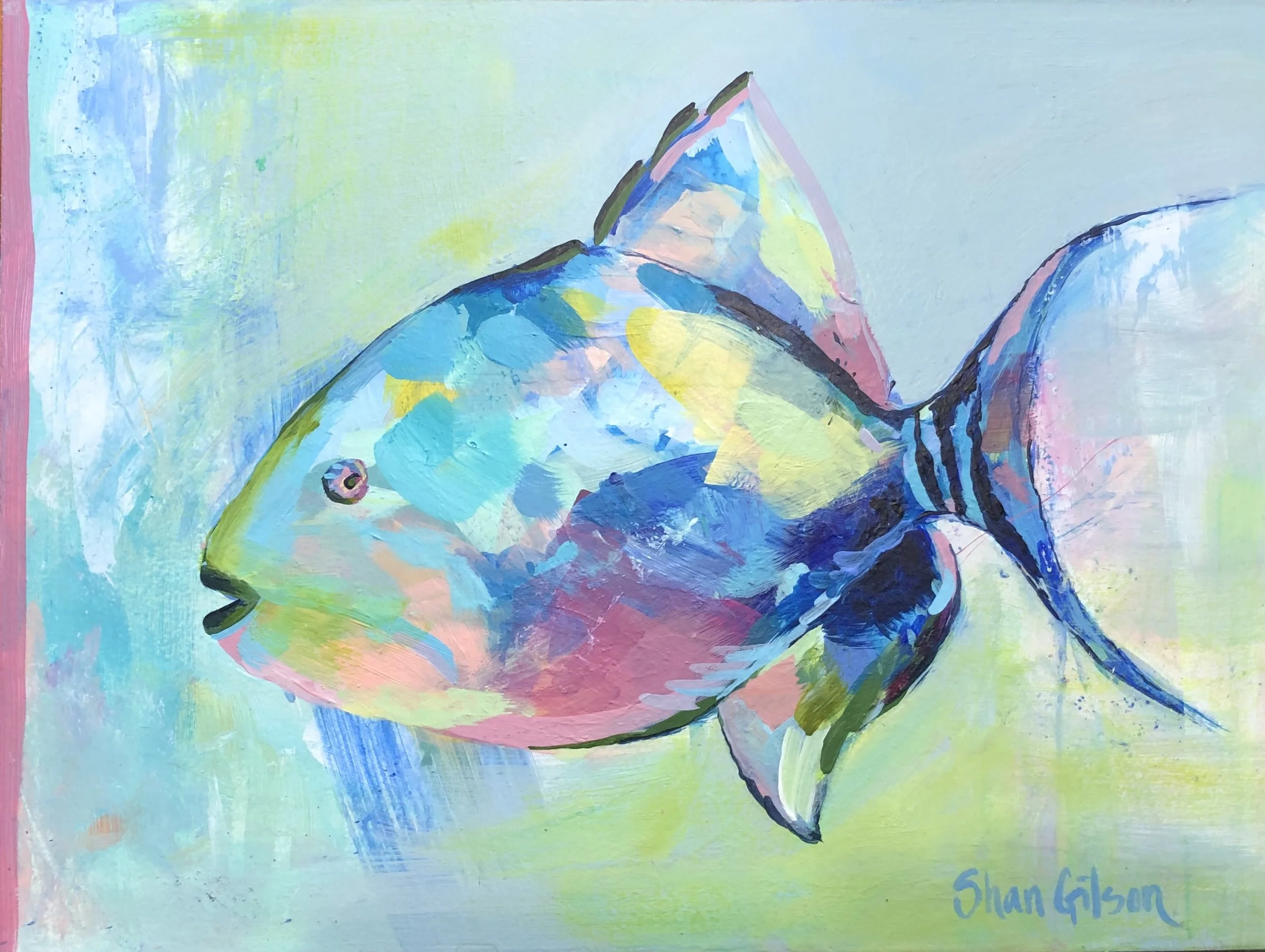 KEY WEST FISH, 9"x12"