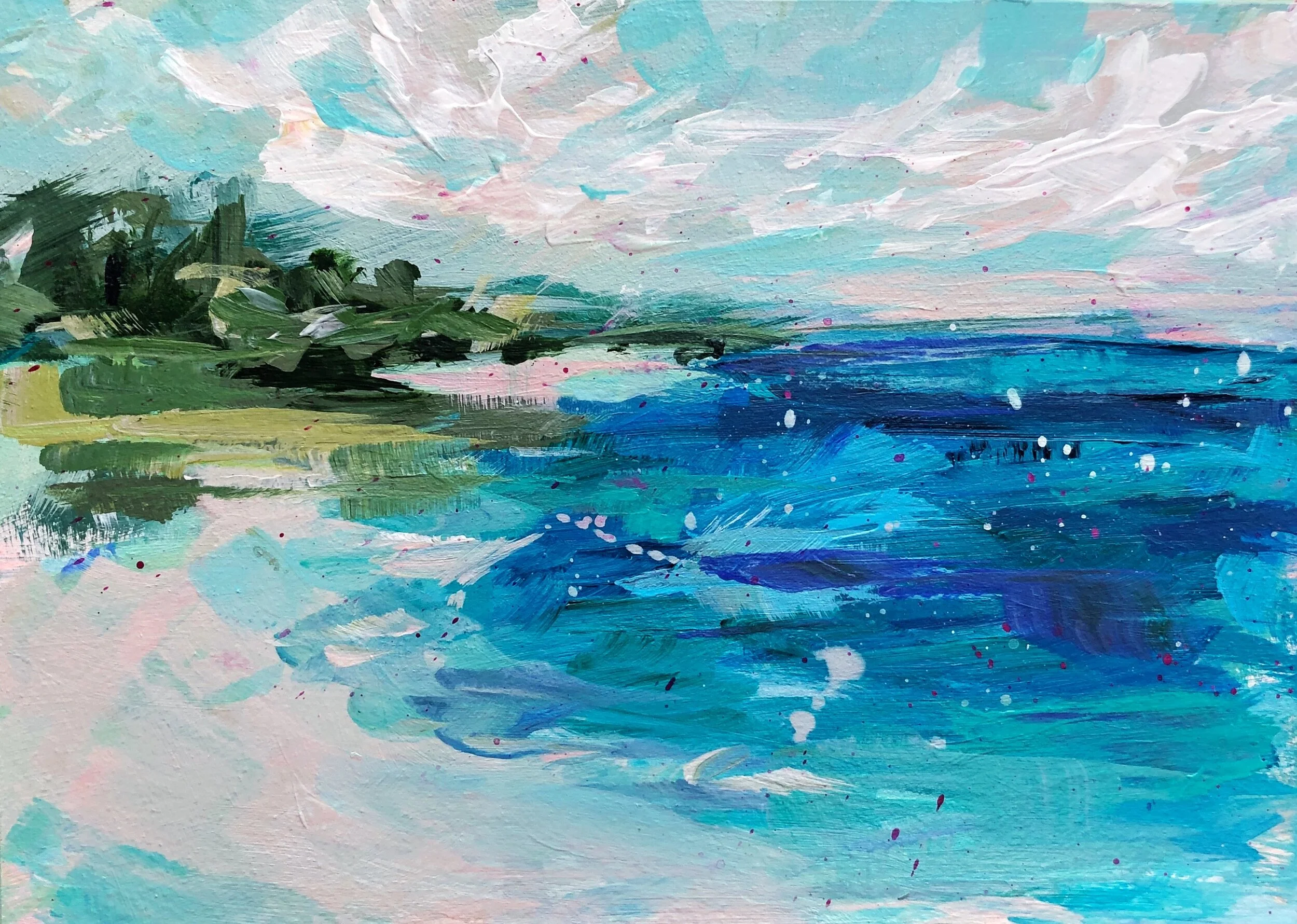 SAND AND SEAGRASS, 5"X7"