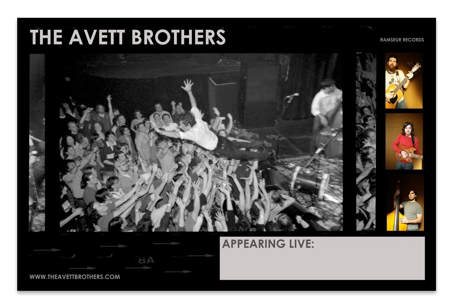 The Avett Brothers Tour Poster | Photo by Crackerfarm