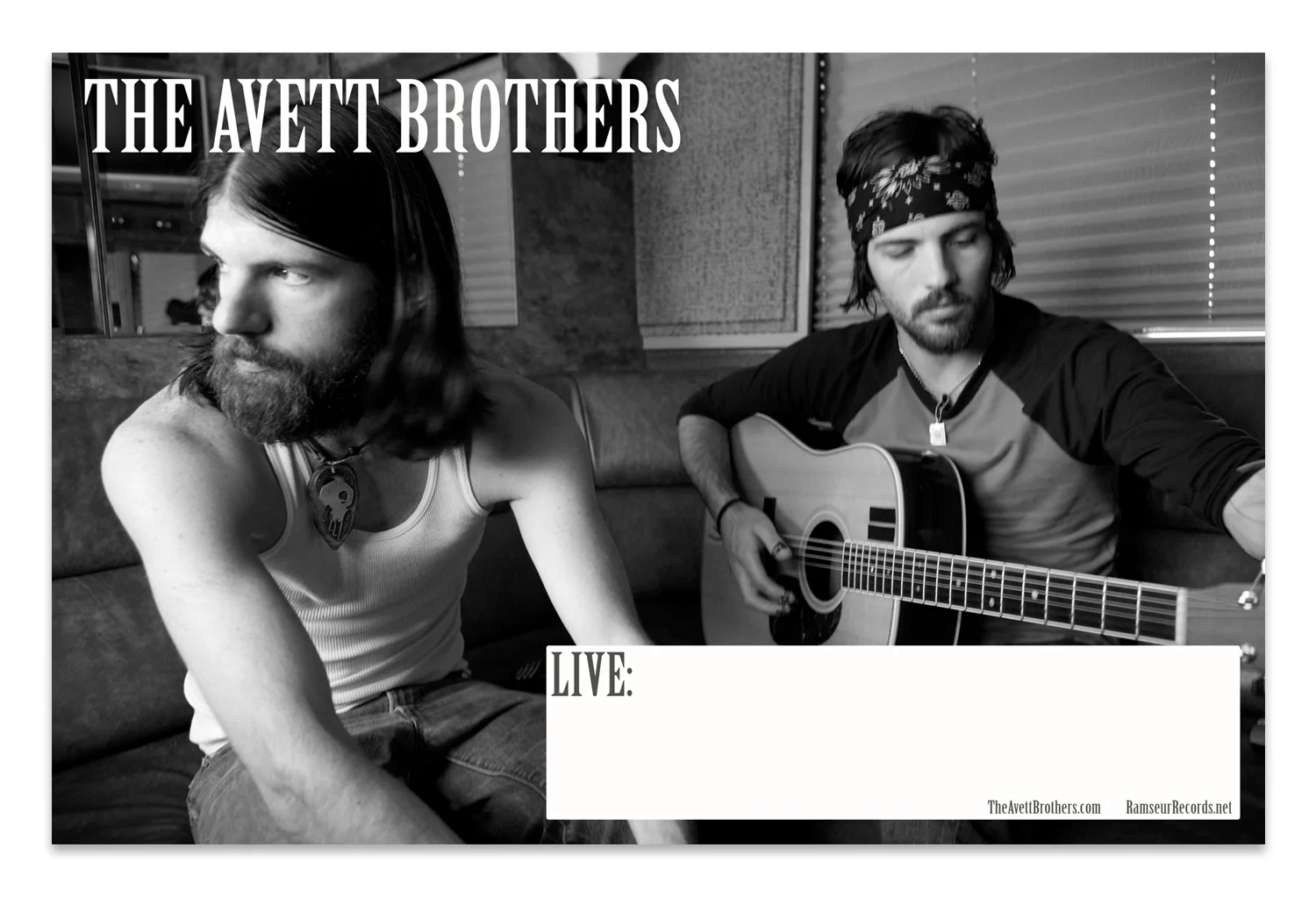 The Avett Brothers Retail Poster | Photo by Crackerfarm