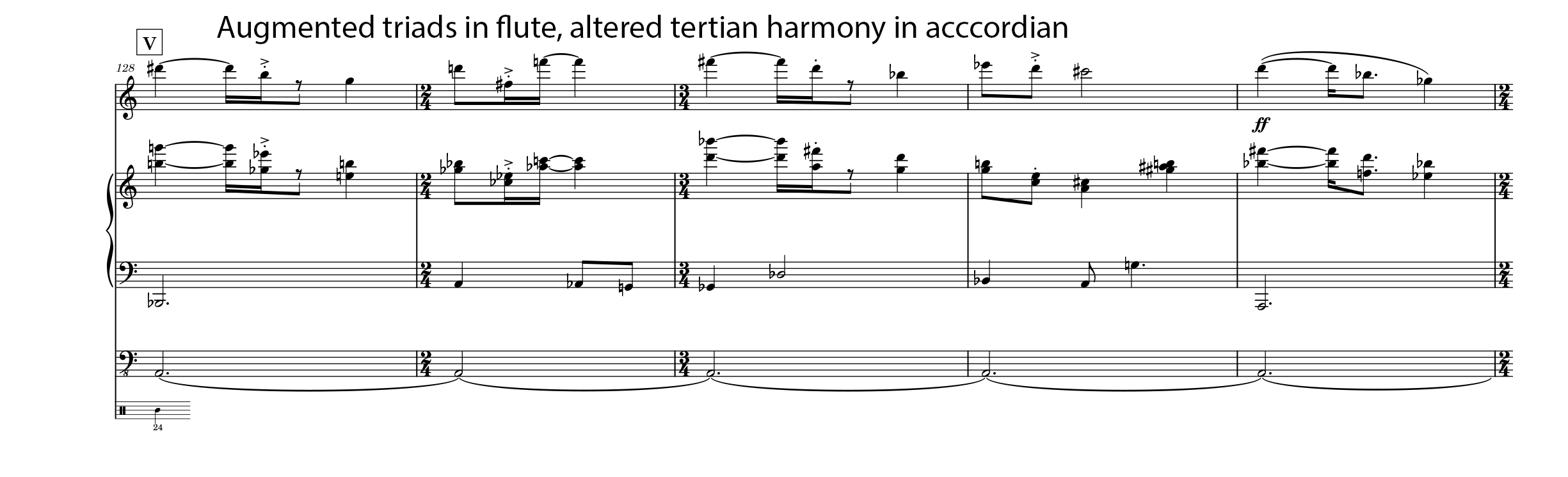 Example 2: A striving, almost romantic theme recurs throughout.