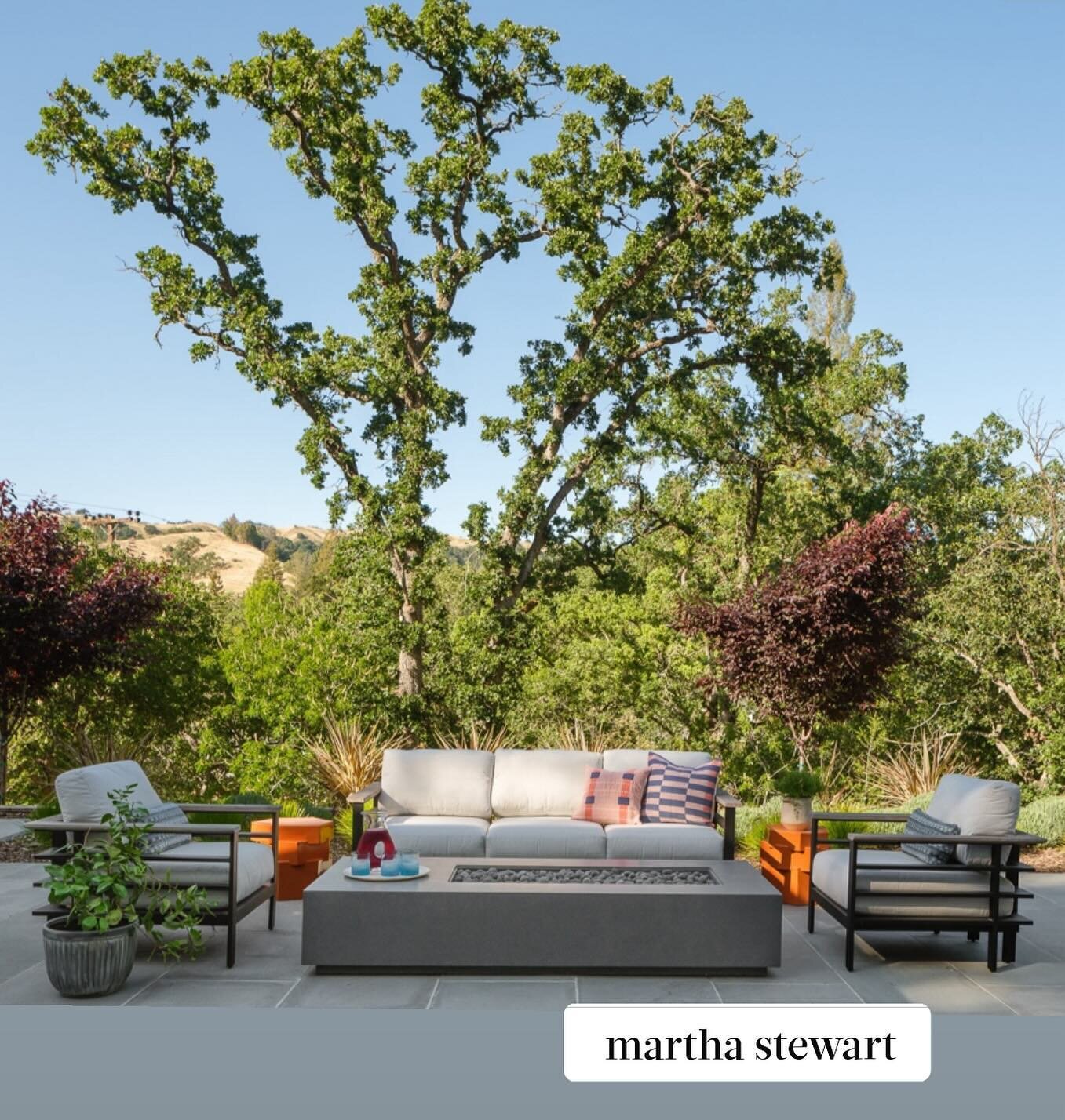 When I was in college, all I wanted to do was move to New York to work for @marthastewart48 I&rsquo;m such a fan and although I&rsquo;m sure Martha didn&rsquo;t actually select my image for this roundup of outdoor spaces, it&rsquo;s still feels prett