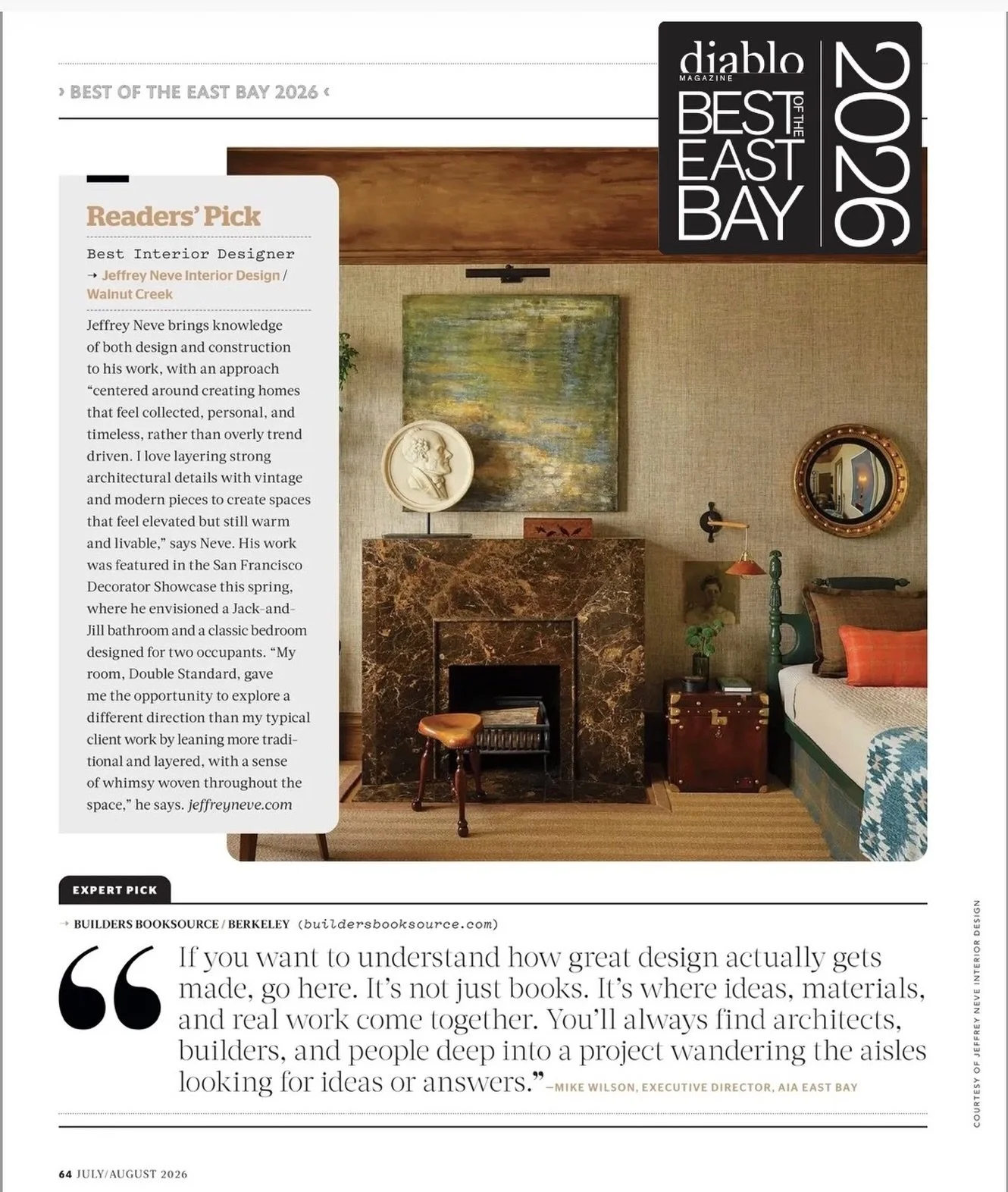 Five consecutive years!  Thank you to everyone who voted for us!
Best of the East Bay - Interior Designer
@diablomagazine 
@rbradleyphoto