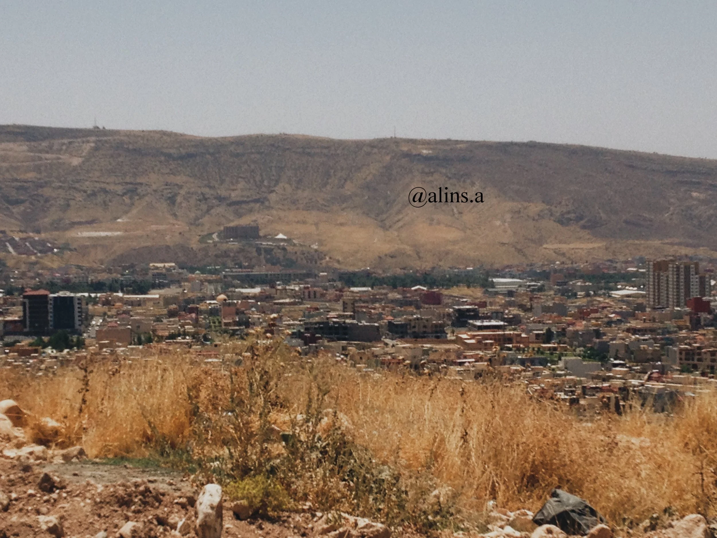 The moutains; the cemetery looking over life in Duhok. 