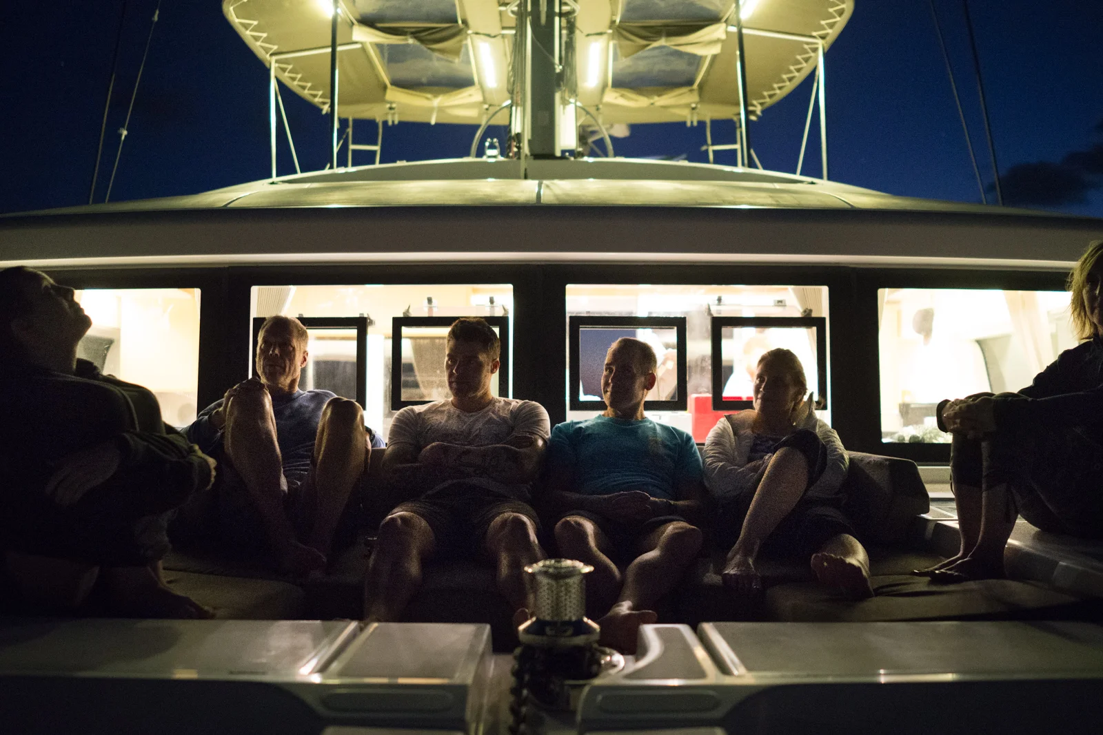 First evening aboard our boat, feeling right at home.