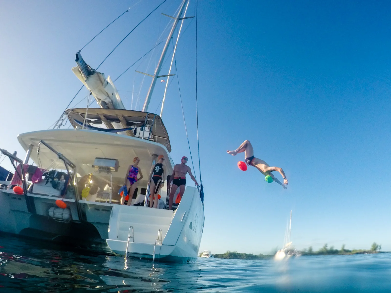 Deckhand Zack is VERY excited to join us in the water for guide duties. He landed this flip and guided like a pro.