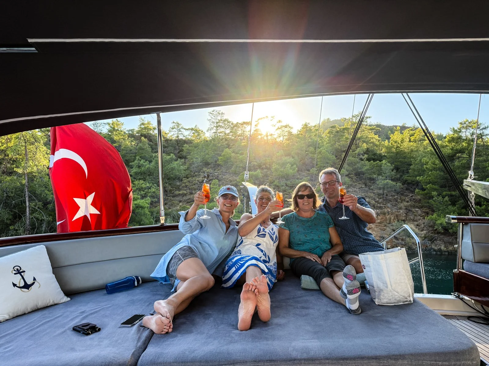 Wednesday Thursday  and the cutest little cove on the Turkish Riviera.