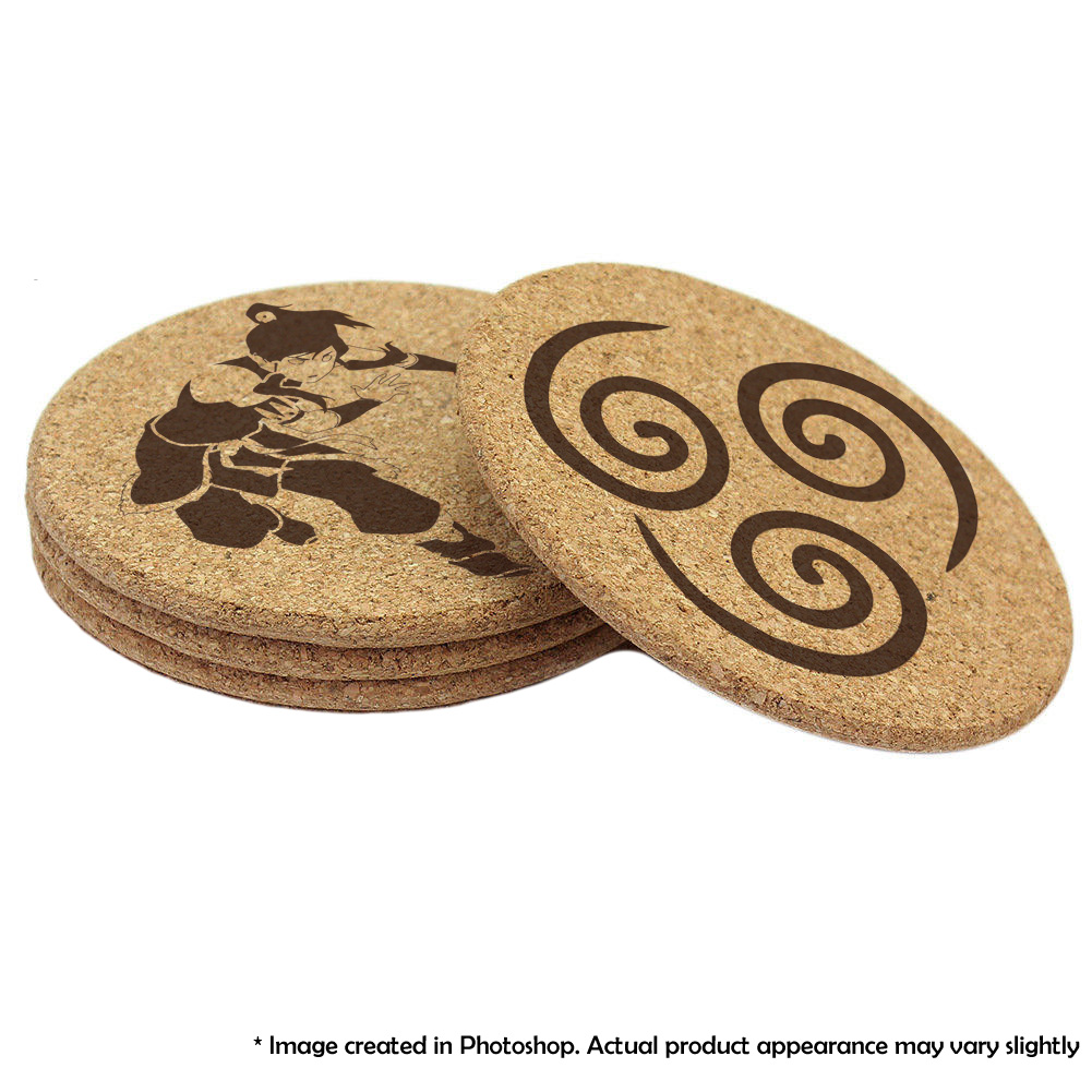 Double Sided Round Cork Coasters