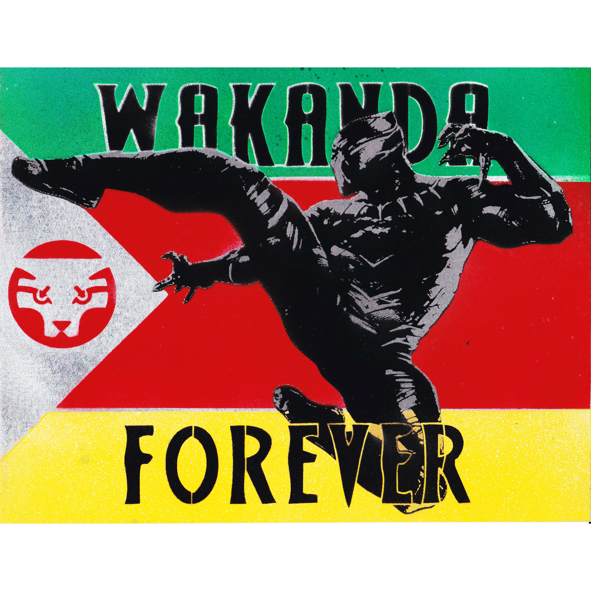 Wakanda Forever Black Panther Steel Poster — Art of Steel