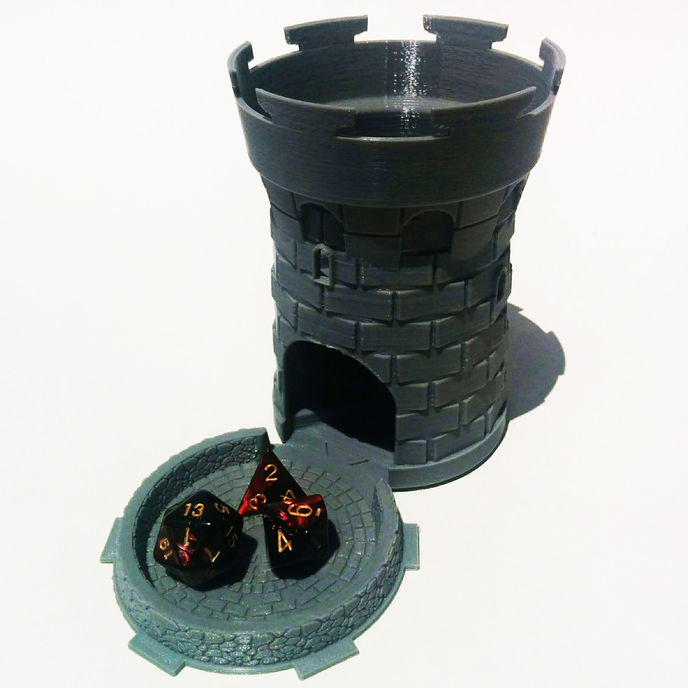 Castle Dice Tower and Dice Storage for Tabletop Games (D&D) — Art of Steel
