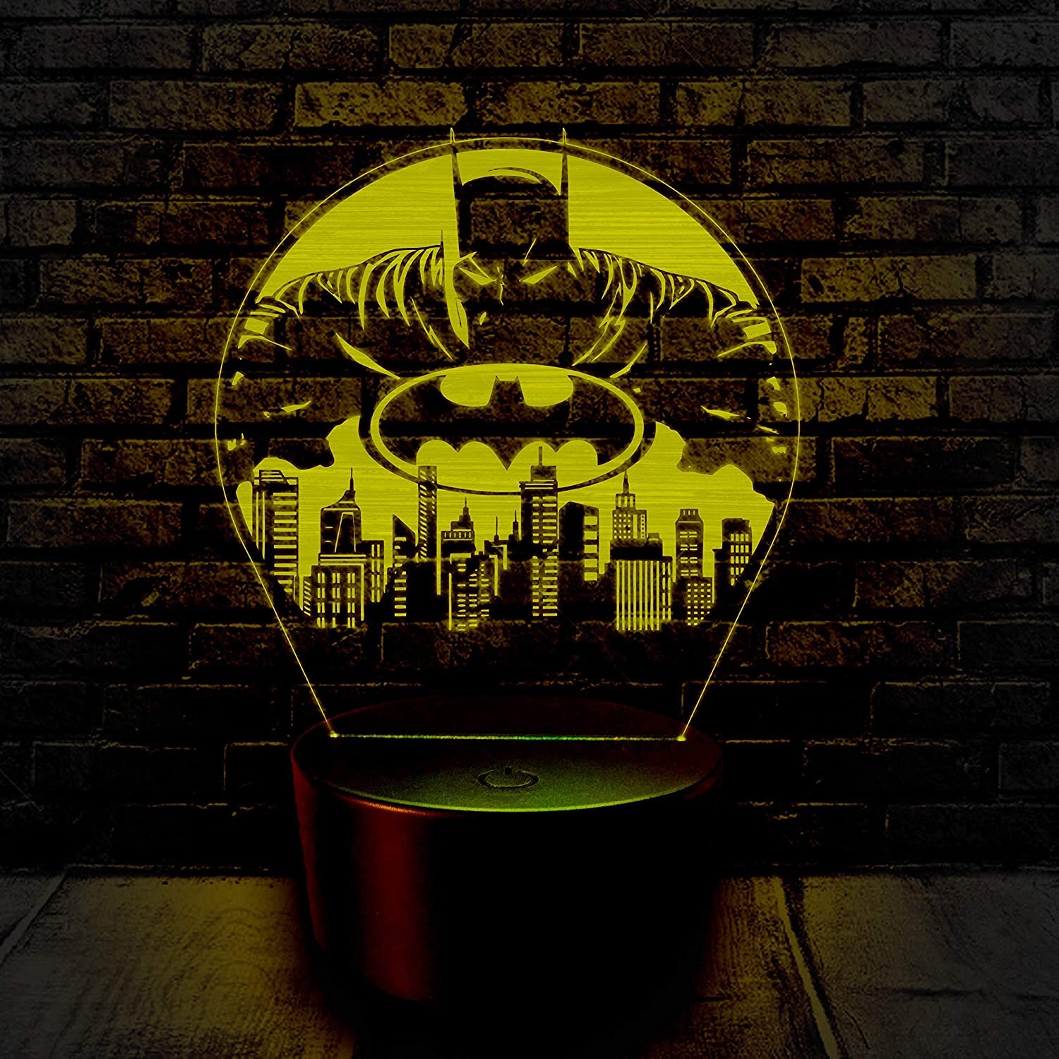 Batman in Gotham Dark Night Rises acrylic plate for LED night light