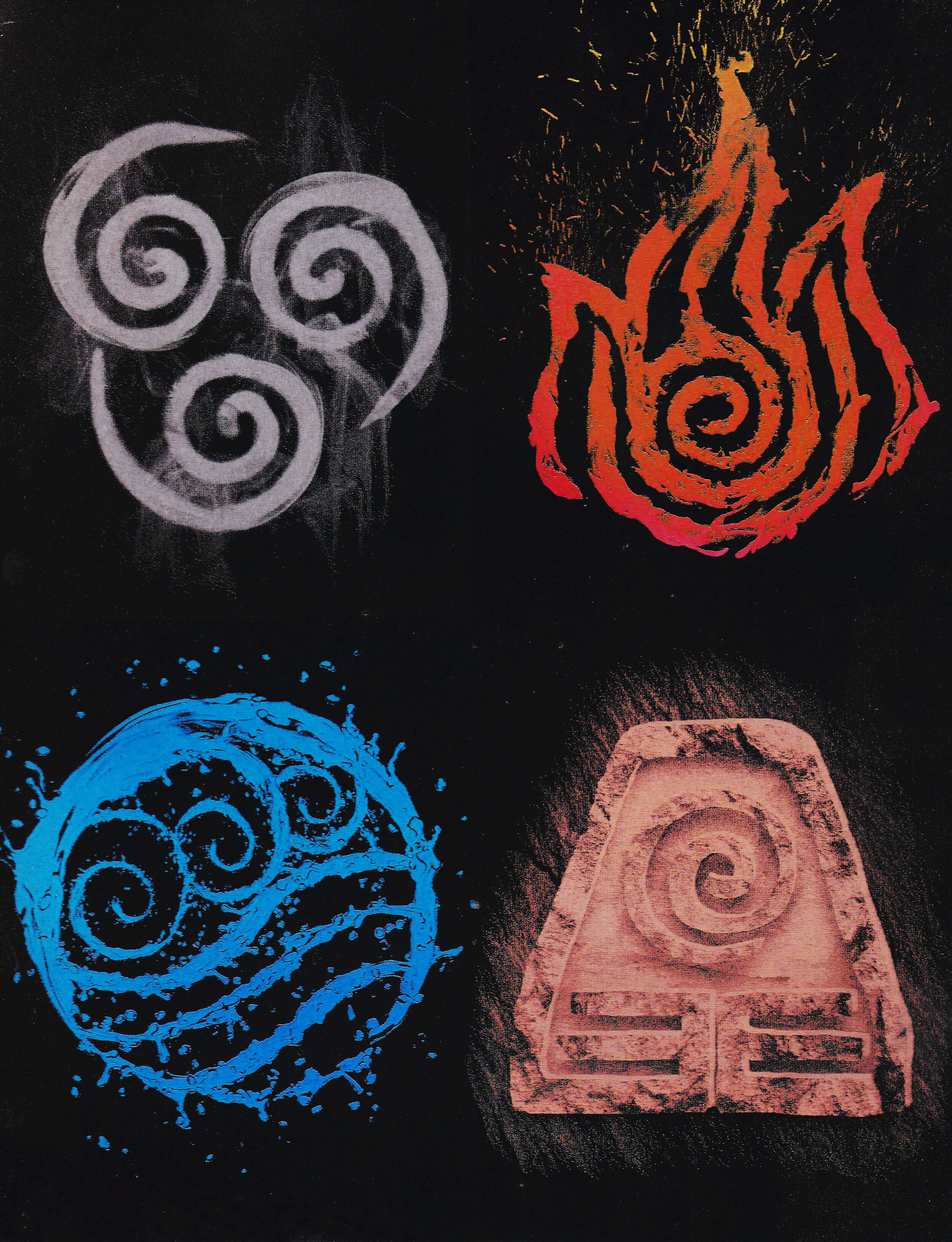 Four Element Symbols Avatar