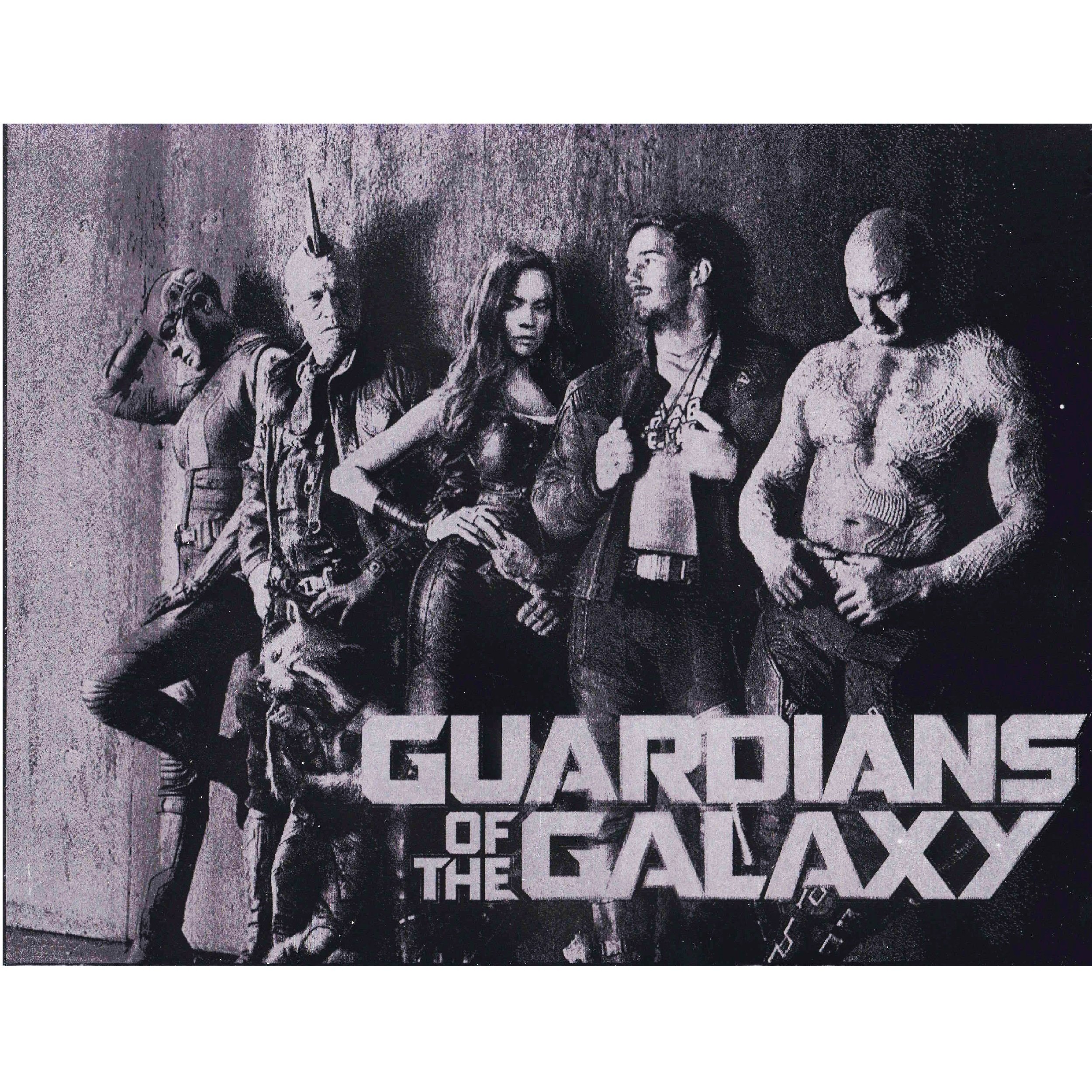 Guardians of the Galaxy Steel Movie Poster — Art of Steel