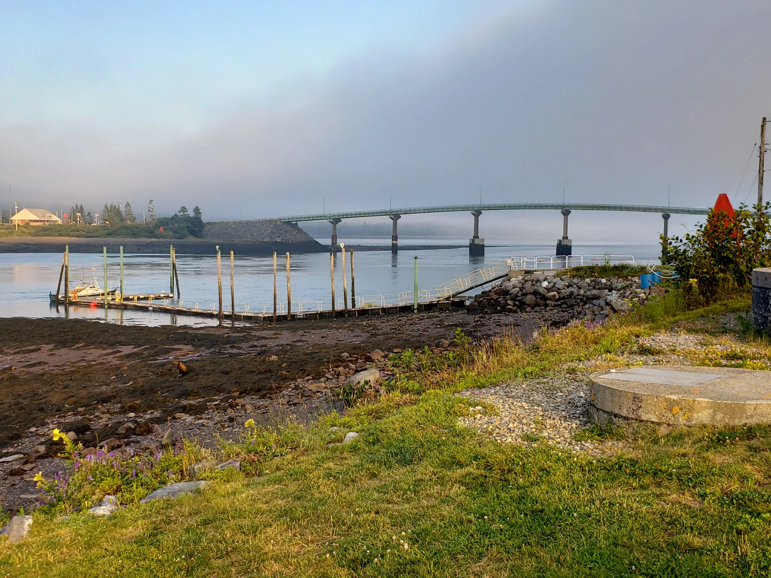 Bridge looking over into Canada from Lubec, Maine