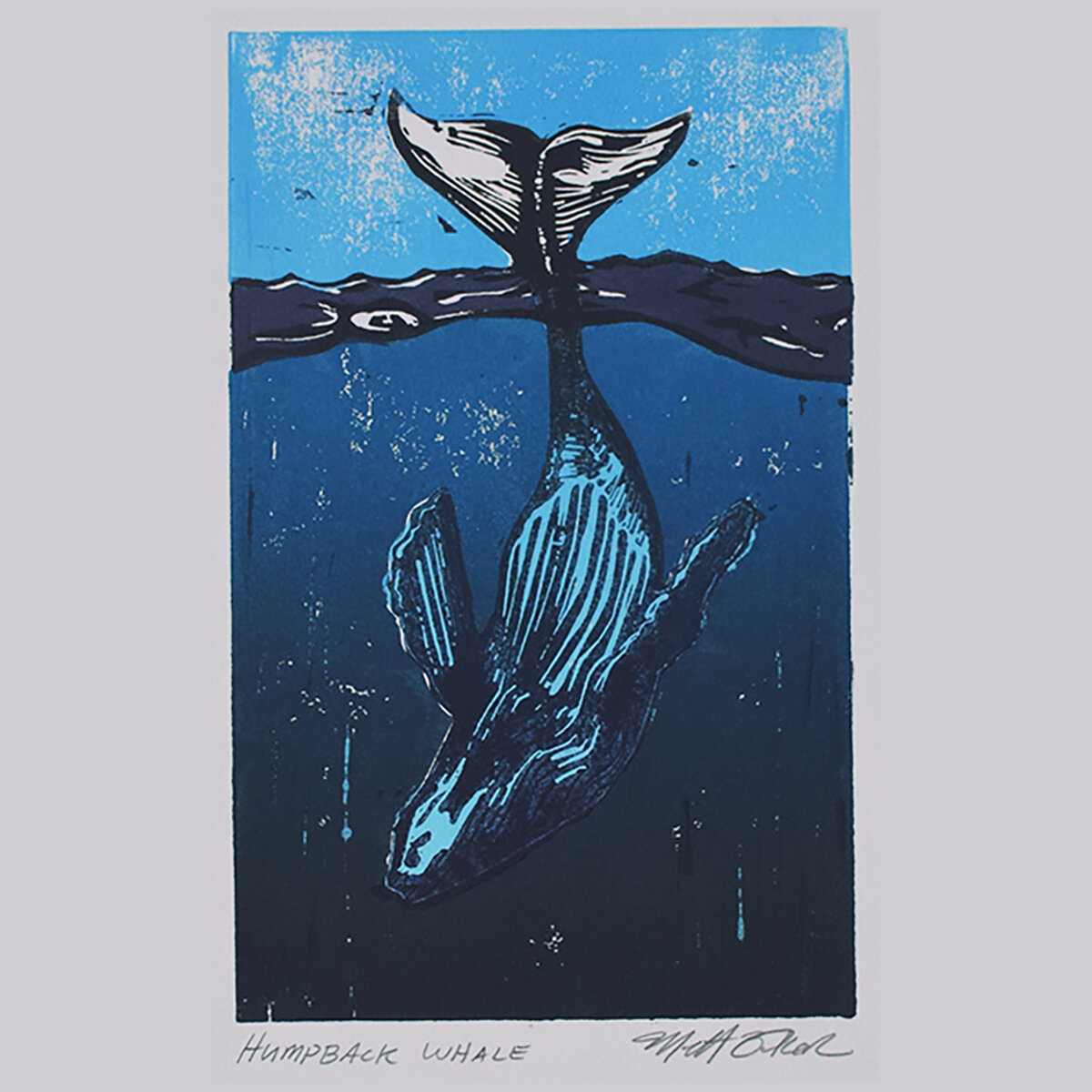 Humback Whale Print