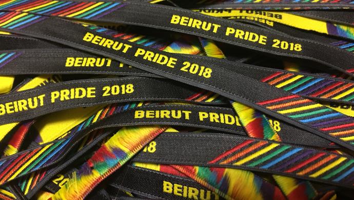 Armbånd fra 2018-versionen af Beirut Pride. Foto: Beirut Pride