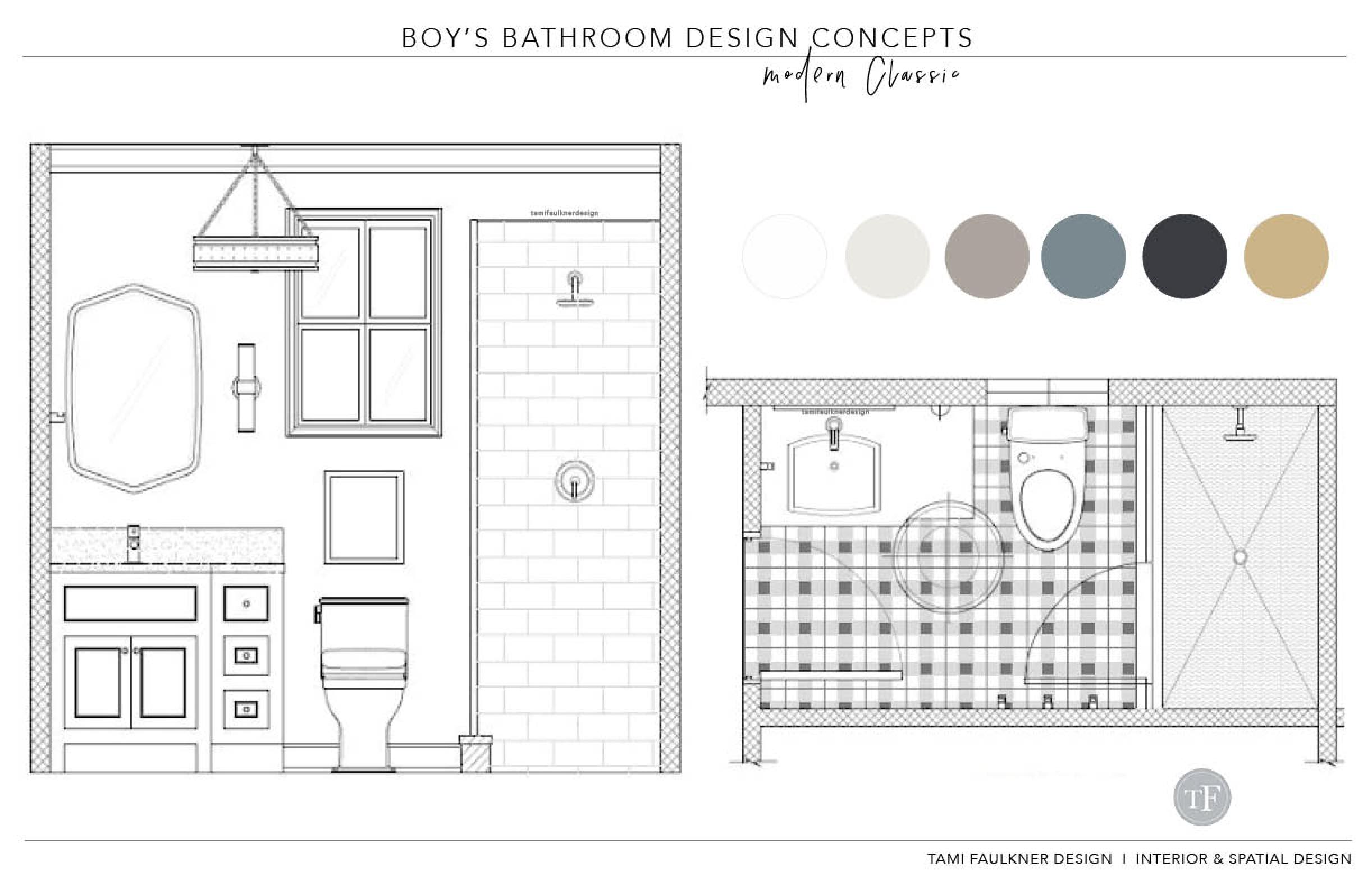 SINK ELEVATION & REVISED FLOOR PLAN