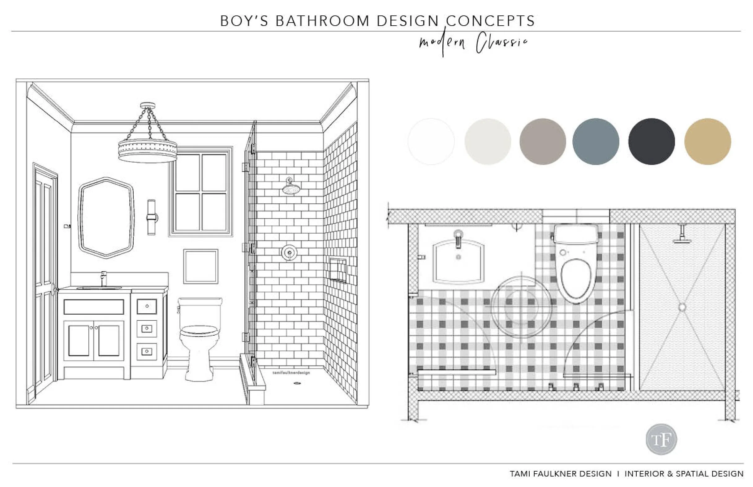 SINK WALL PERSPECTIVE & REVISED FLOOR PLAN