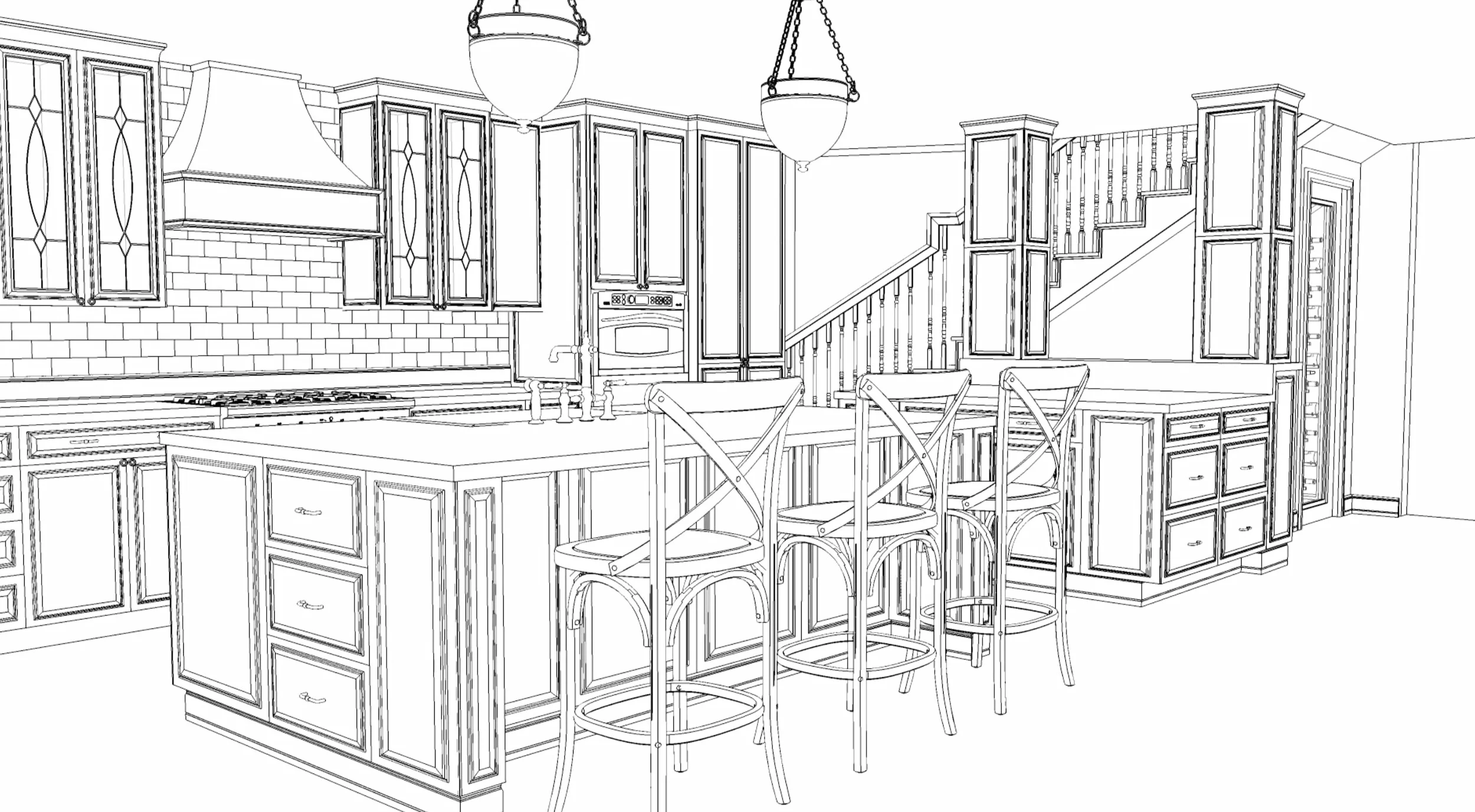 VIEW LOOKING TOWARDS TALL CABINET WHERE POST WAS TO BE HIDDEN