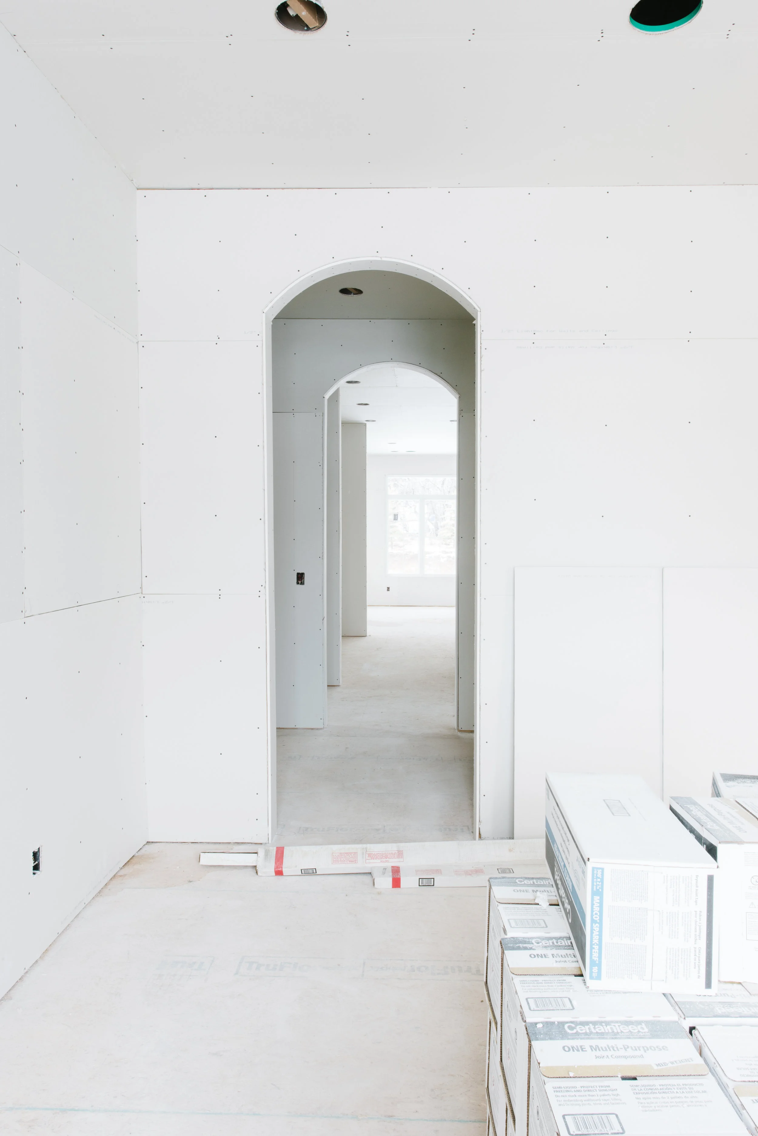 LOOKING INTO THE BUTLER’S PANTRY & KITCHEN FROM DINING ROOM