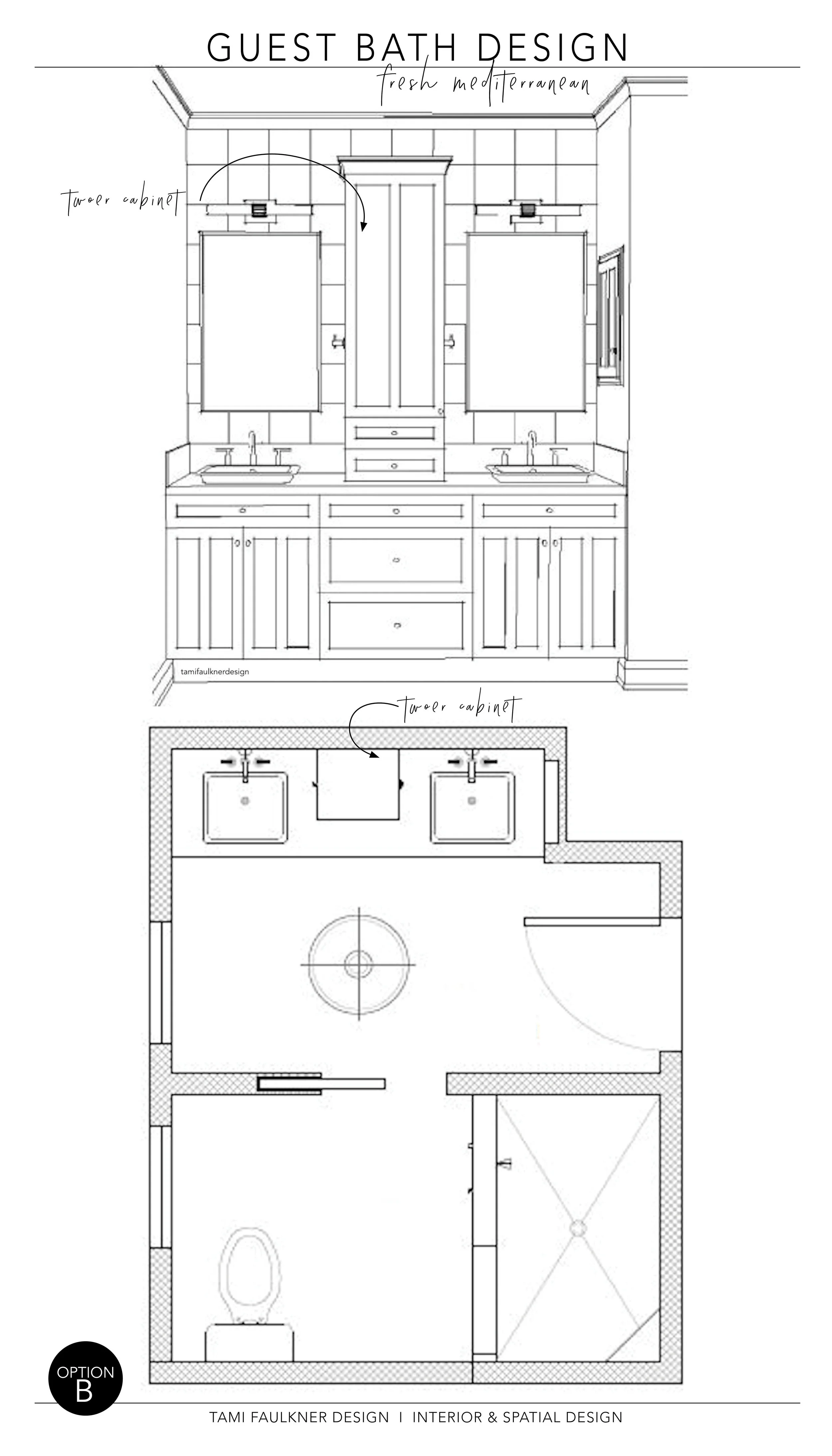 FEATURE WALL + FLOOR PLAN - OPTION B