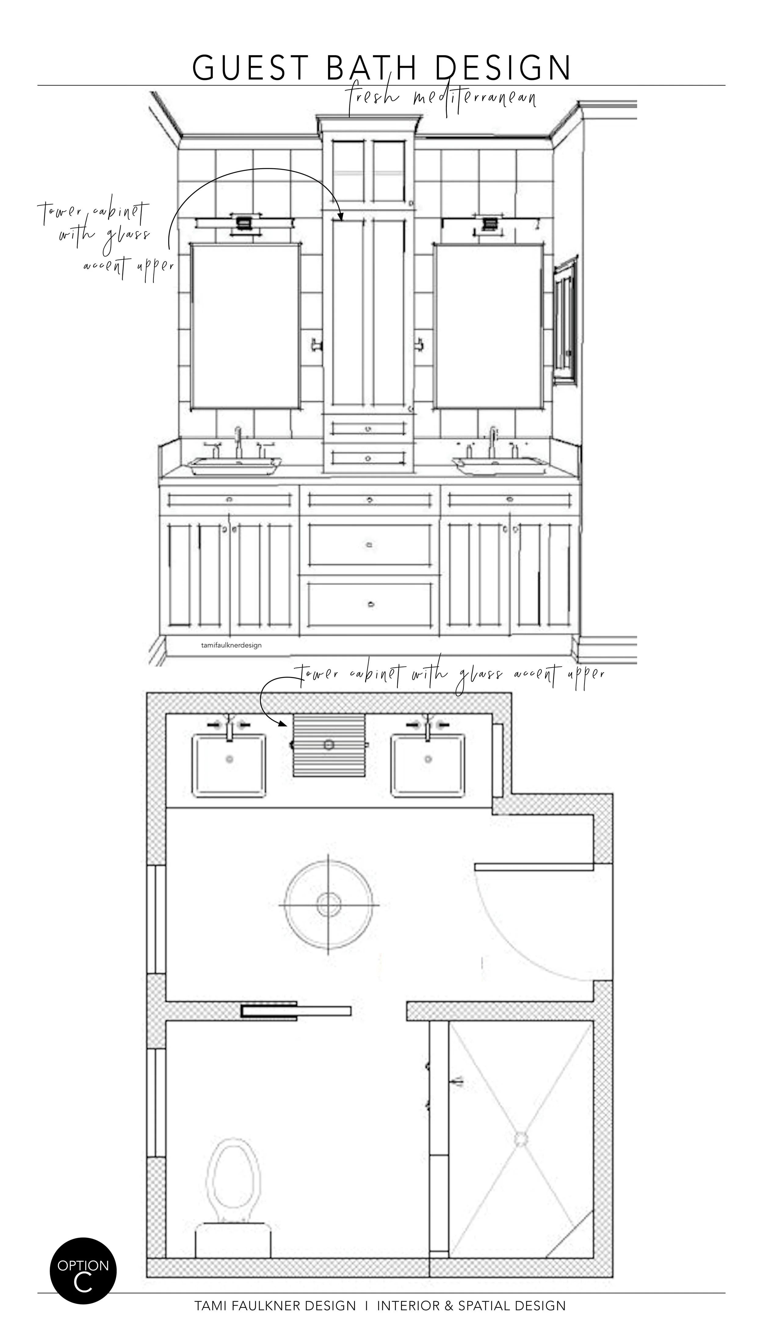 FEATURE WALL + FLOOR PLAN - OPTION C